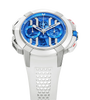 Epic X Chrono | Titanium Satined Case, 44mm, Rubber Strap