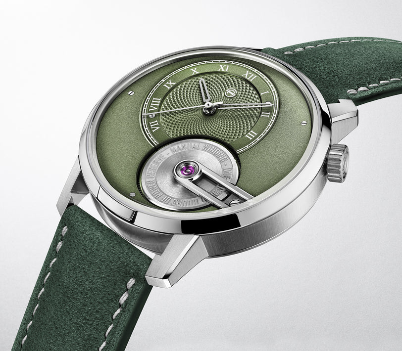 Tribute 1 green dial close up