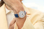 Ladybird Colors Phases de Lune | 34.9mm, Mother-of-pearl set dial with diamond, Alligator leather Strap,