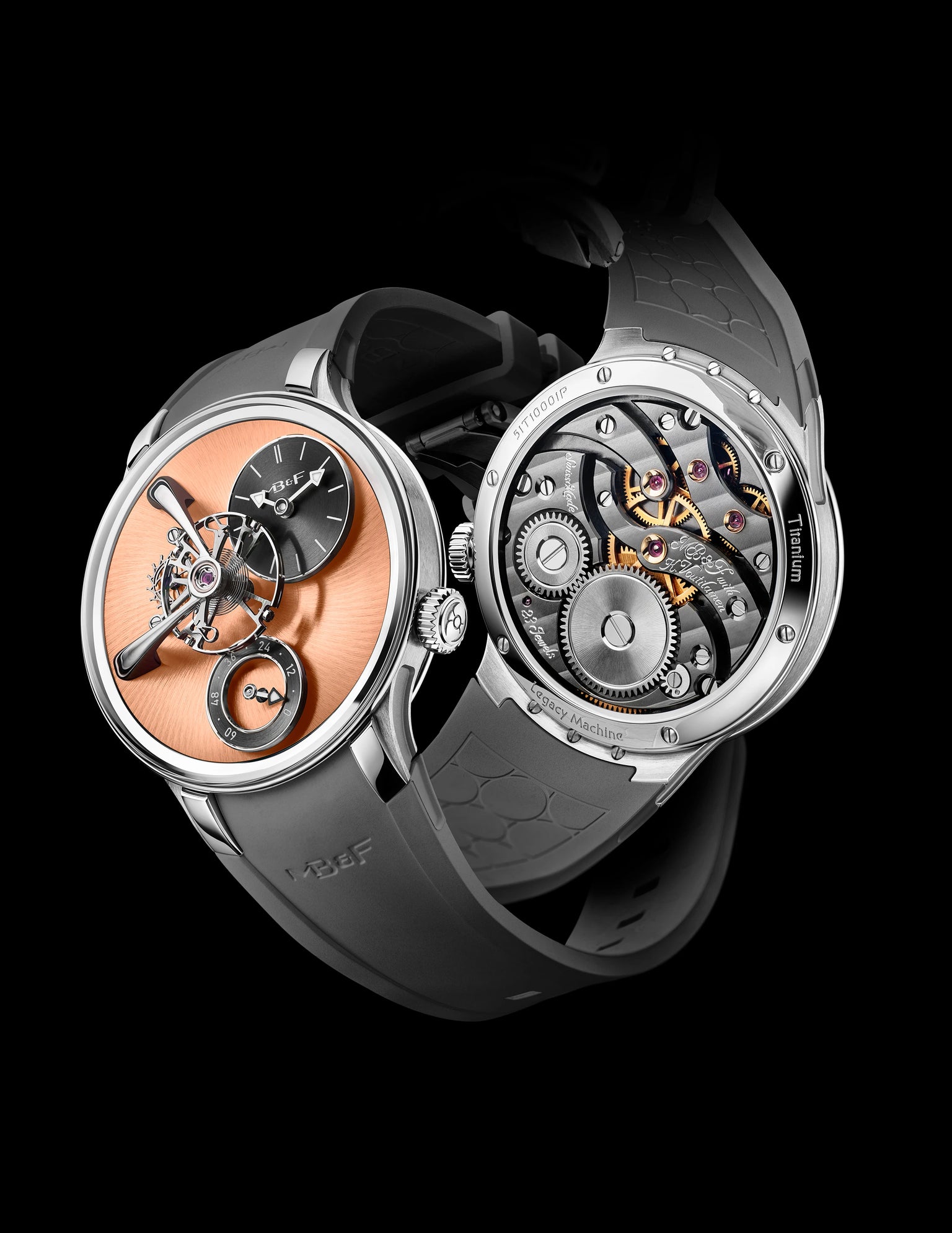 Legacy Machine 101 Evo Salmon| 40mm, Titanium and Salmon Baseplate, Men's Watch