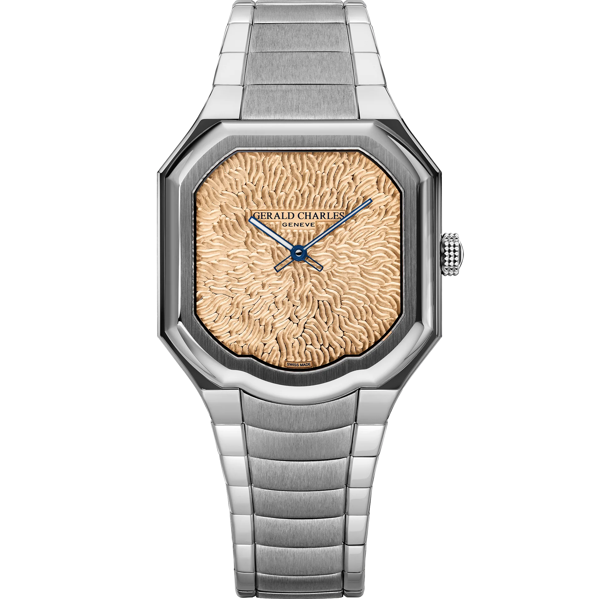 Masterlink Atelier Edition Golden Rose |30mm, Hammered Dial, Stainless Steel