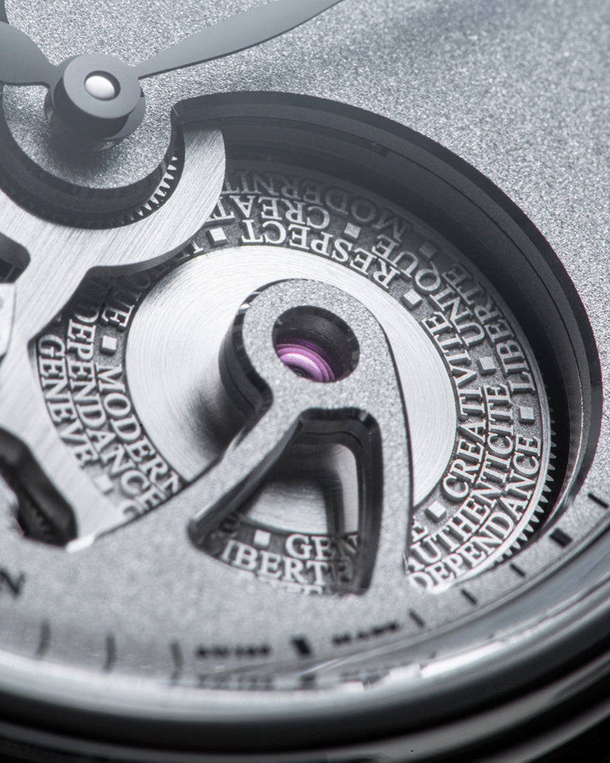 Openworked Sandblasted Titanium | 42mm, Men's Watch