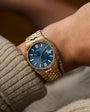 Tsuyosa 60 Blue | 40mm, Rose Gold-Tone Stainless Steel