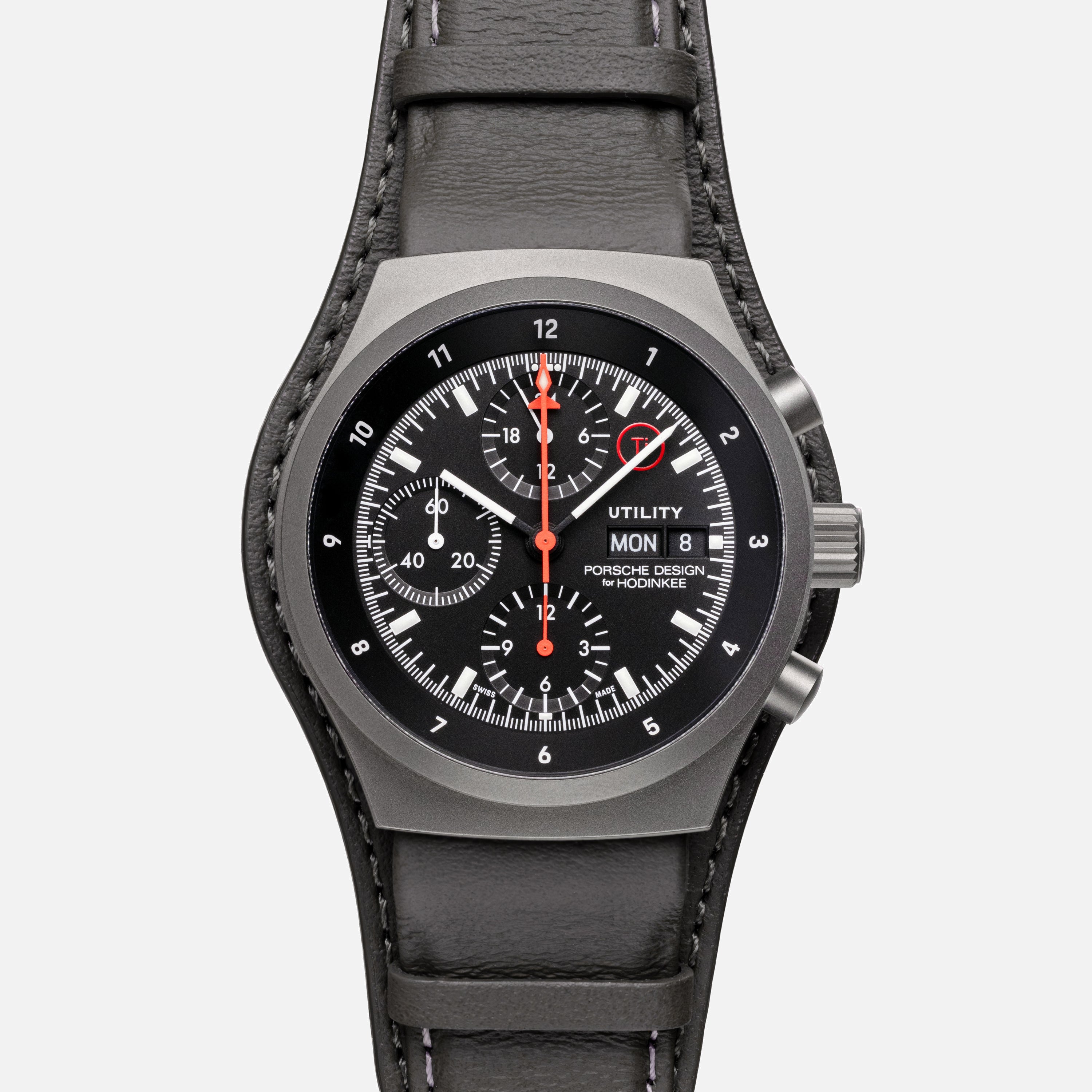 Porsche Design Chronograph 1 Utility - Limited Edition for Hodinkee | 41mm, Titanium and Leather