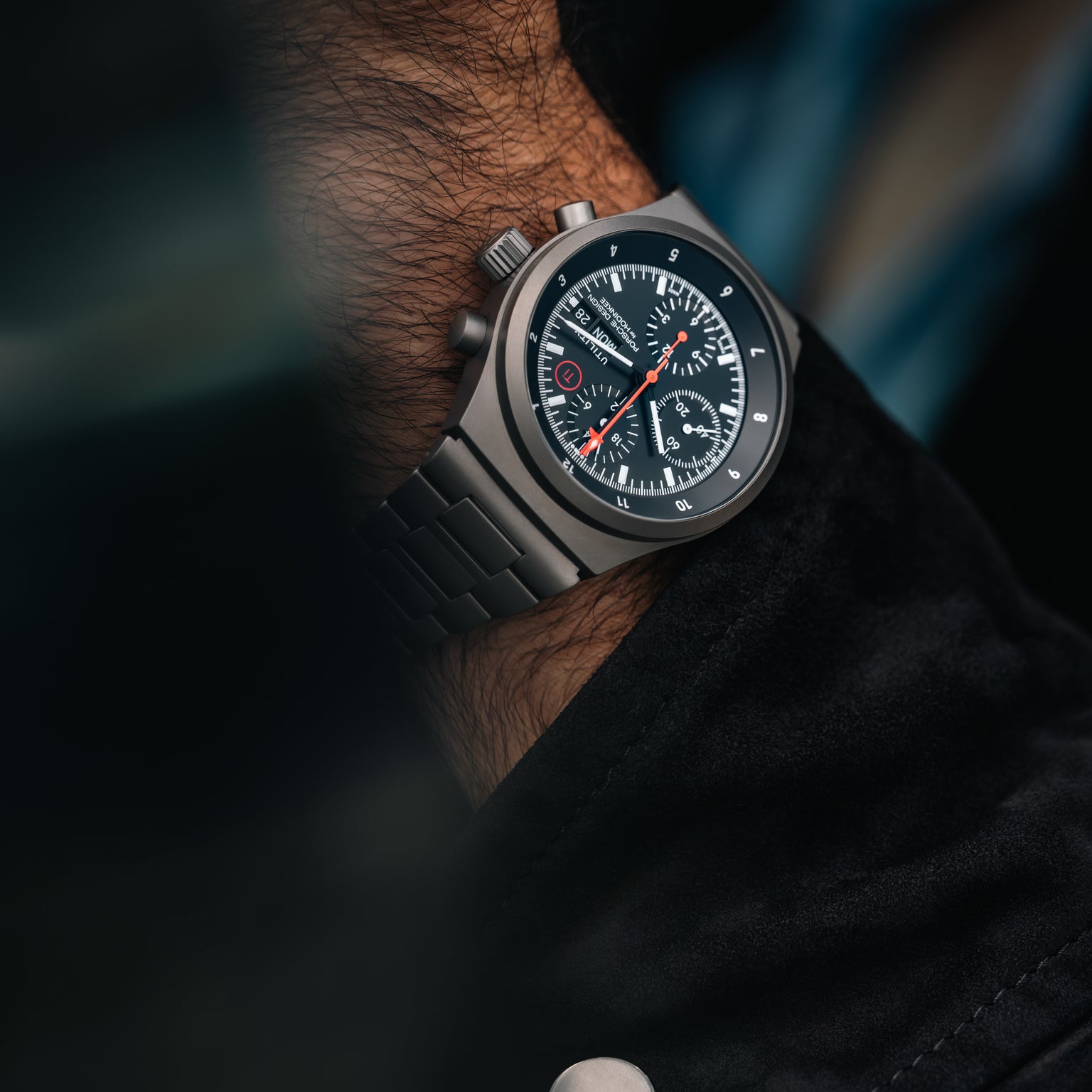 Porsche Design Chronograph 1 Utility - Limited Edition for Hodinkee | 41mm, Titanium and Leather