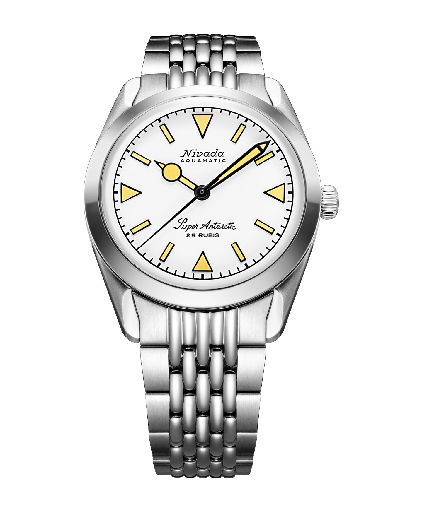 Super Antarctic White Beige Luminova | 38mm, Mens Watch