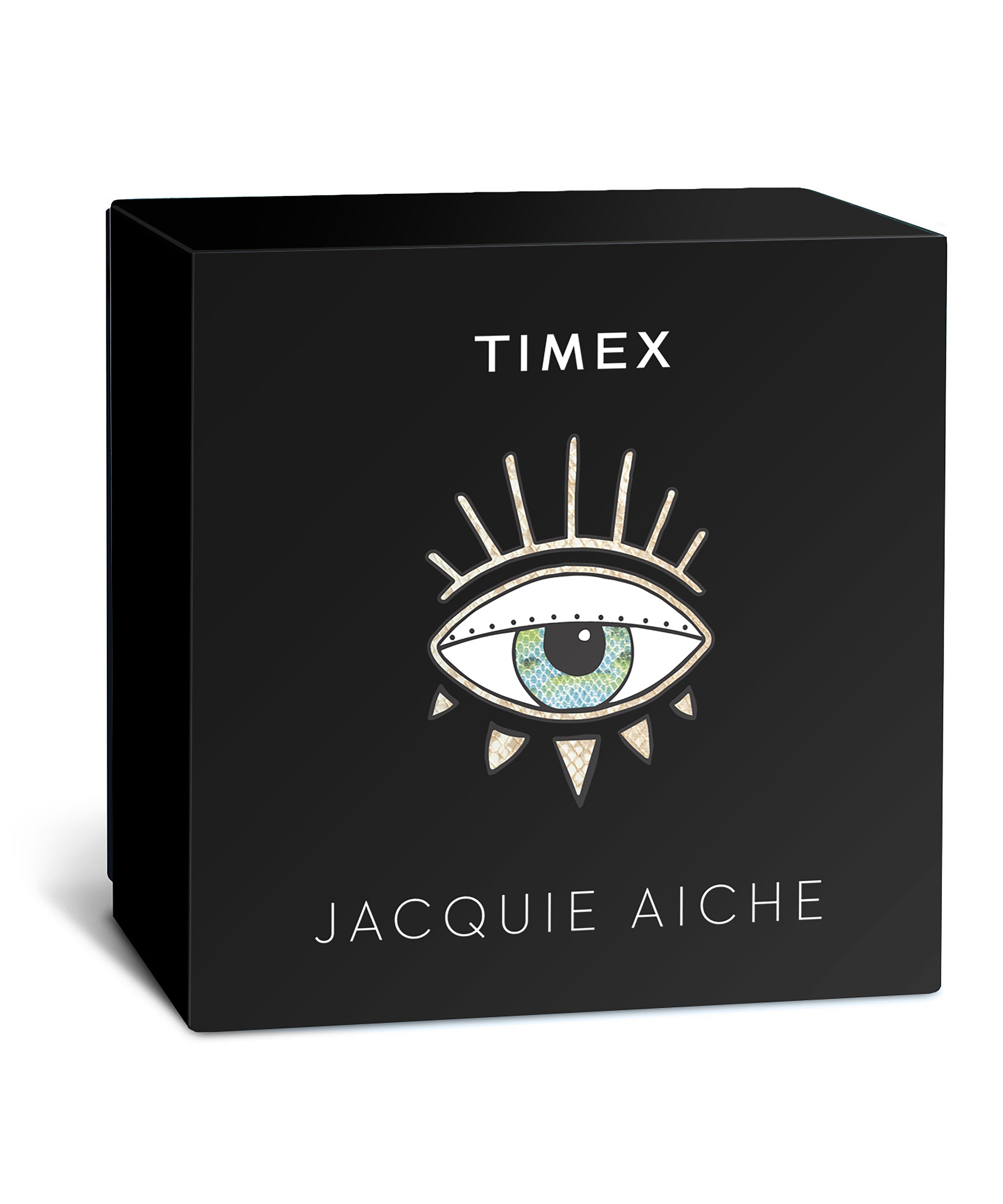 Timex Legacy x Jacquie Aiche Black Sunray Dial with Tribe Eye 36mm Stainless Steel Bracelet Watch