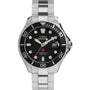 The Timex Deepwater Meridian 200 is a stainless steel dive watch with a black rotating bezel, luminous markers, date window at 3 o’clock, and bold “Water Resistant 200m / 660ft” on the face—ideal for underwater exploration.