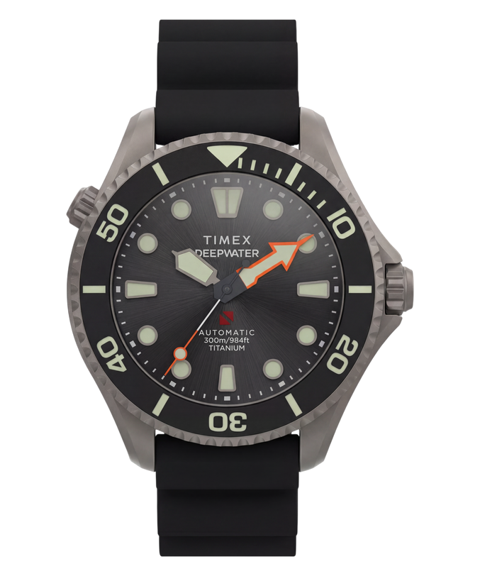 Deepwater Meridian 300 Titanium HEV Automatic 44mm HNBR Synthetic Rubber Strap Watch