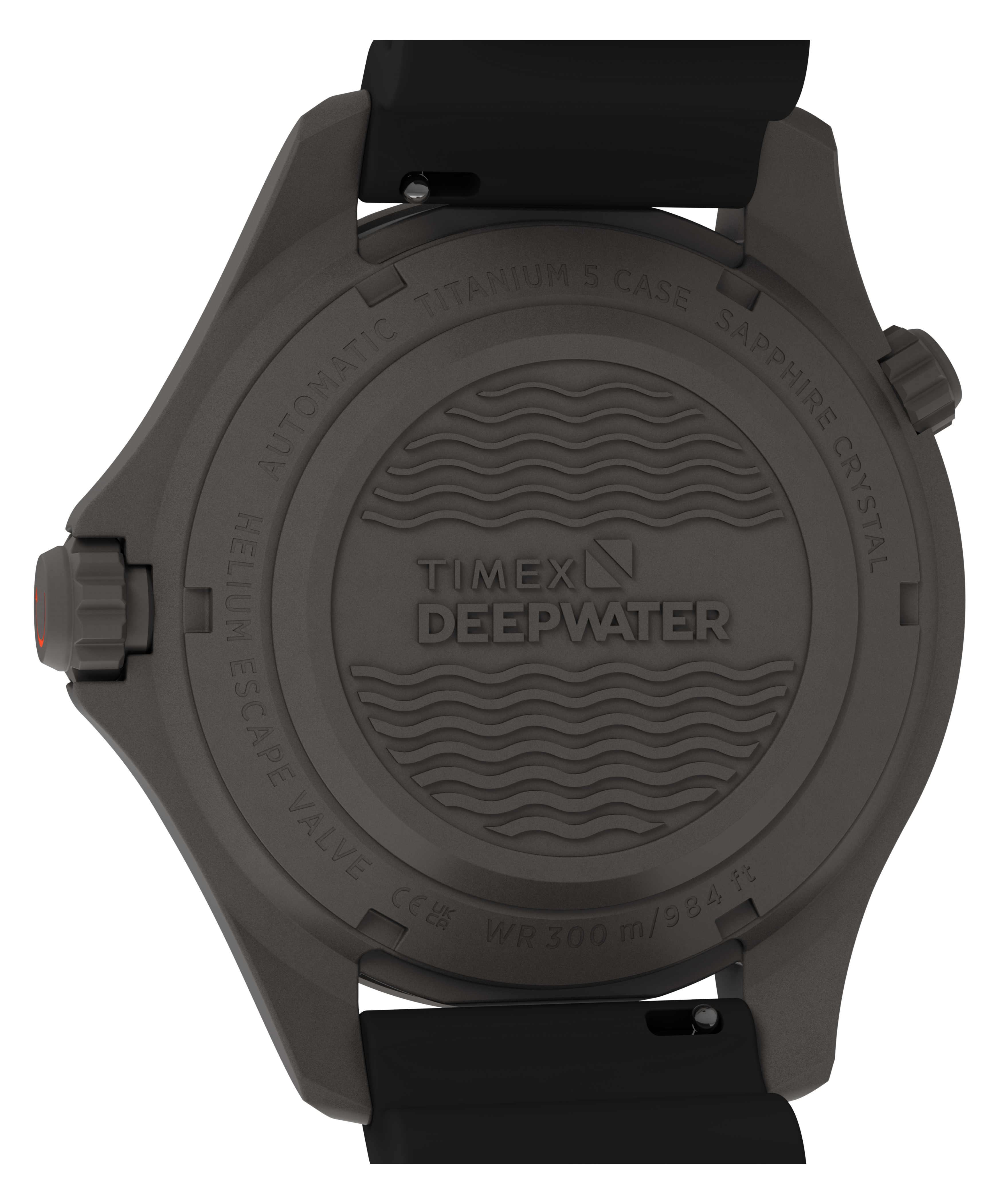 Deepwater Meridian 300 Titanium HEV Automatic 44mm HNBR Synthetic Rubber Strap Watch