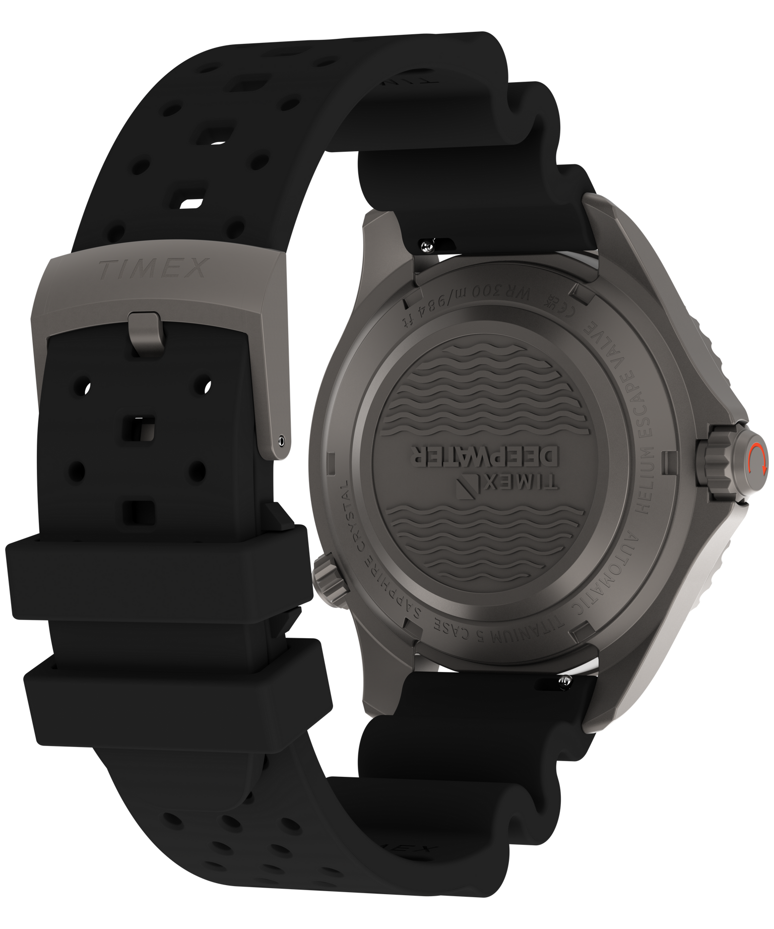 Deepwater Meridian 300 Titanium HEV Automatic 44mm HNBR Synthetic Rubber Strap Watch