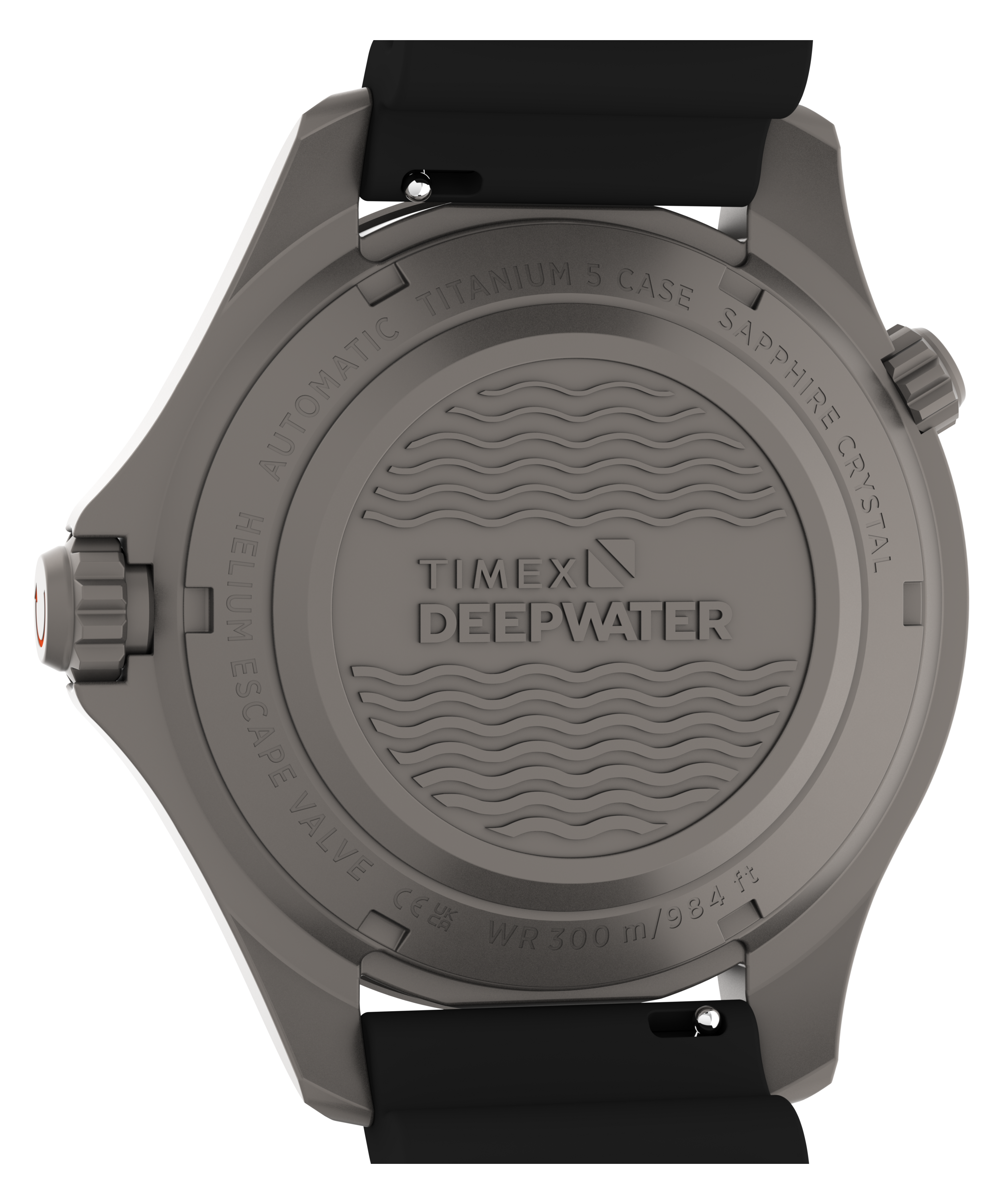 Deepwater Meridian 300 Titanium HEV Automatic 44mm HNBR Synthetic Rubber Strap Watch