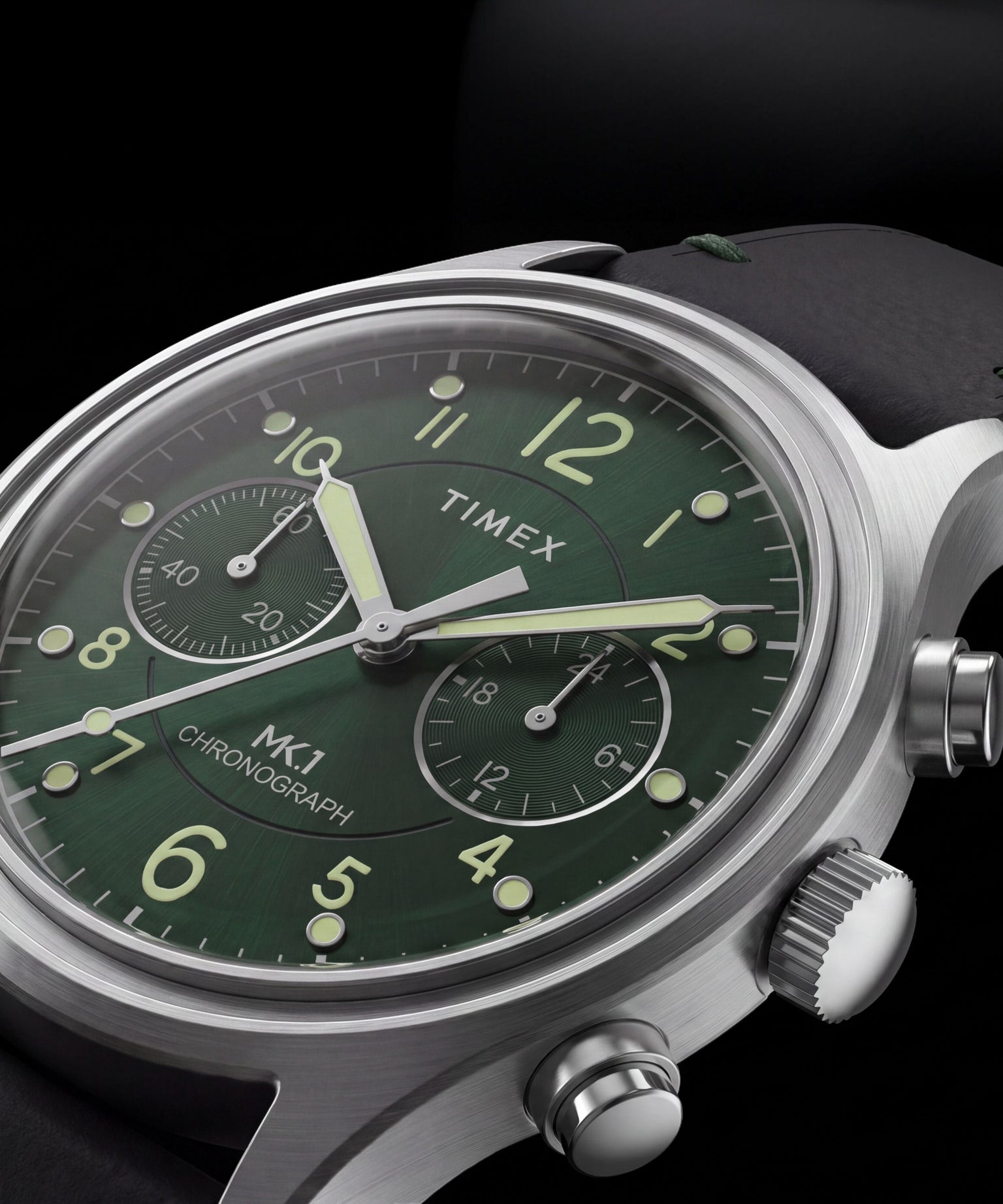 MK1® Chronograph 40mm Leather Strap Watch