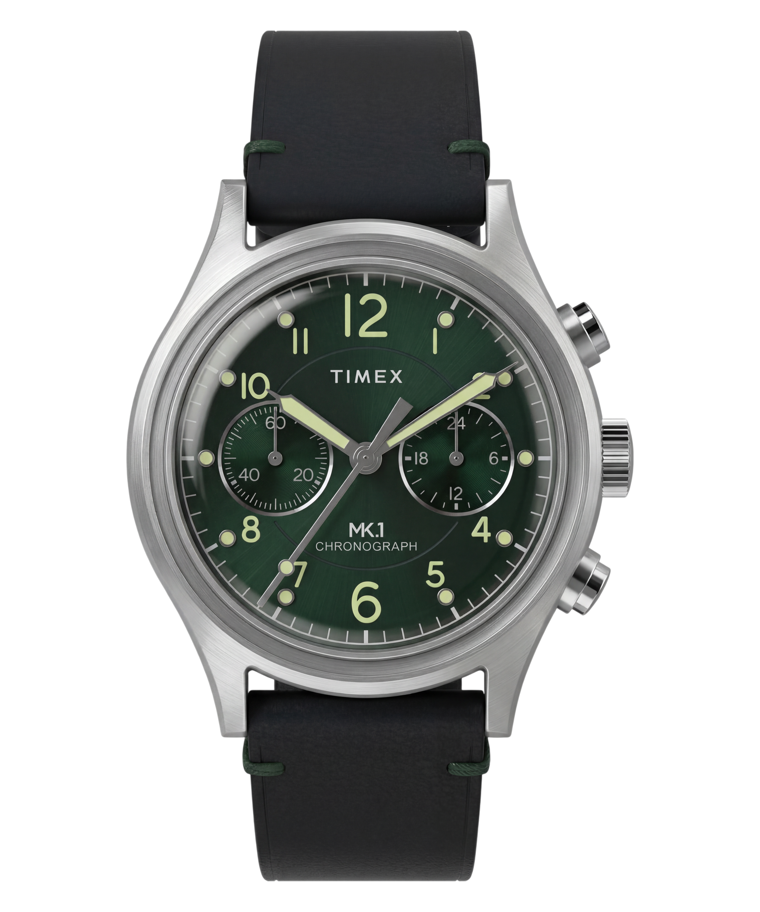 MK1® Chronograph 40mm Leather Strap Watch