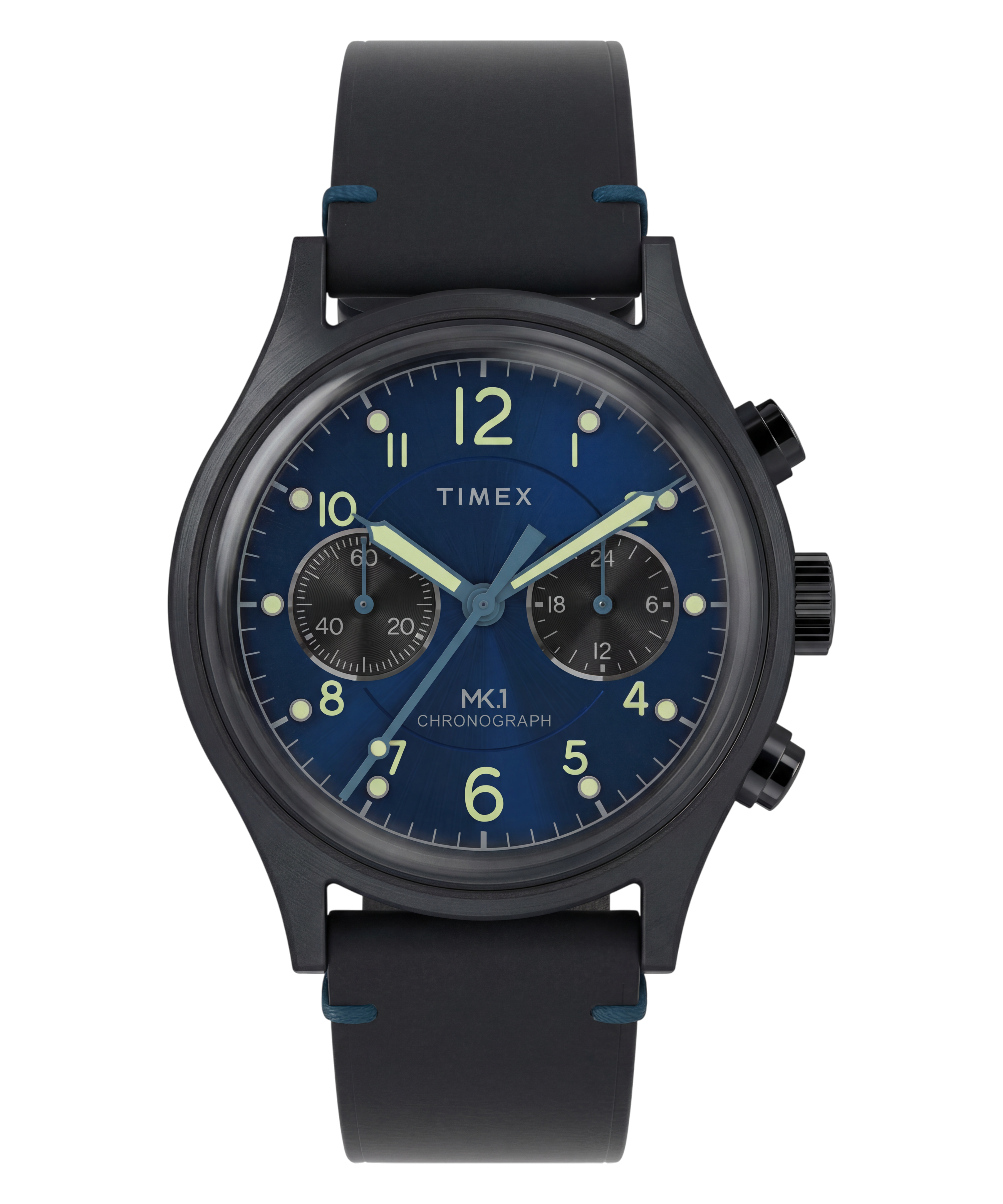 MK1® Chronograph 40mm Leather Strap Watch