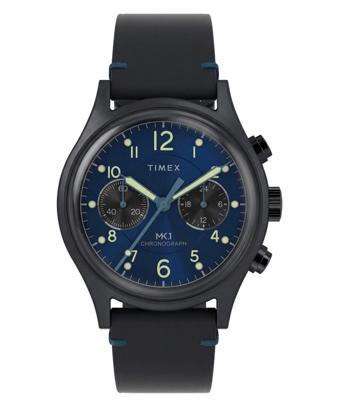 MK1® Chronograph 40mm Leather Strap Watch