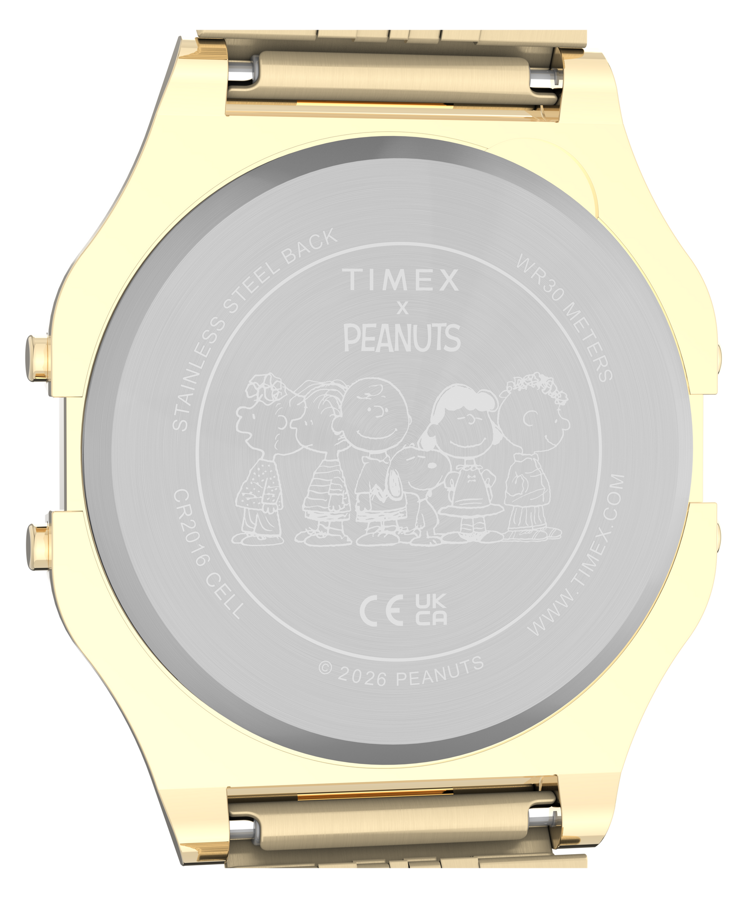 Peanuts® x Timex T80 Snoopy Ski 34.5mm Stainless Steel Bracelet Watch