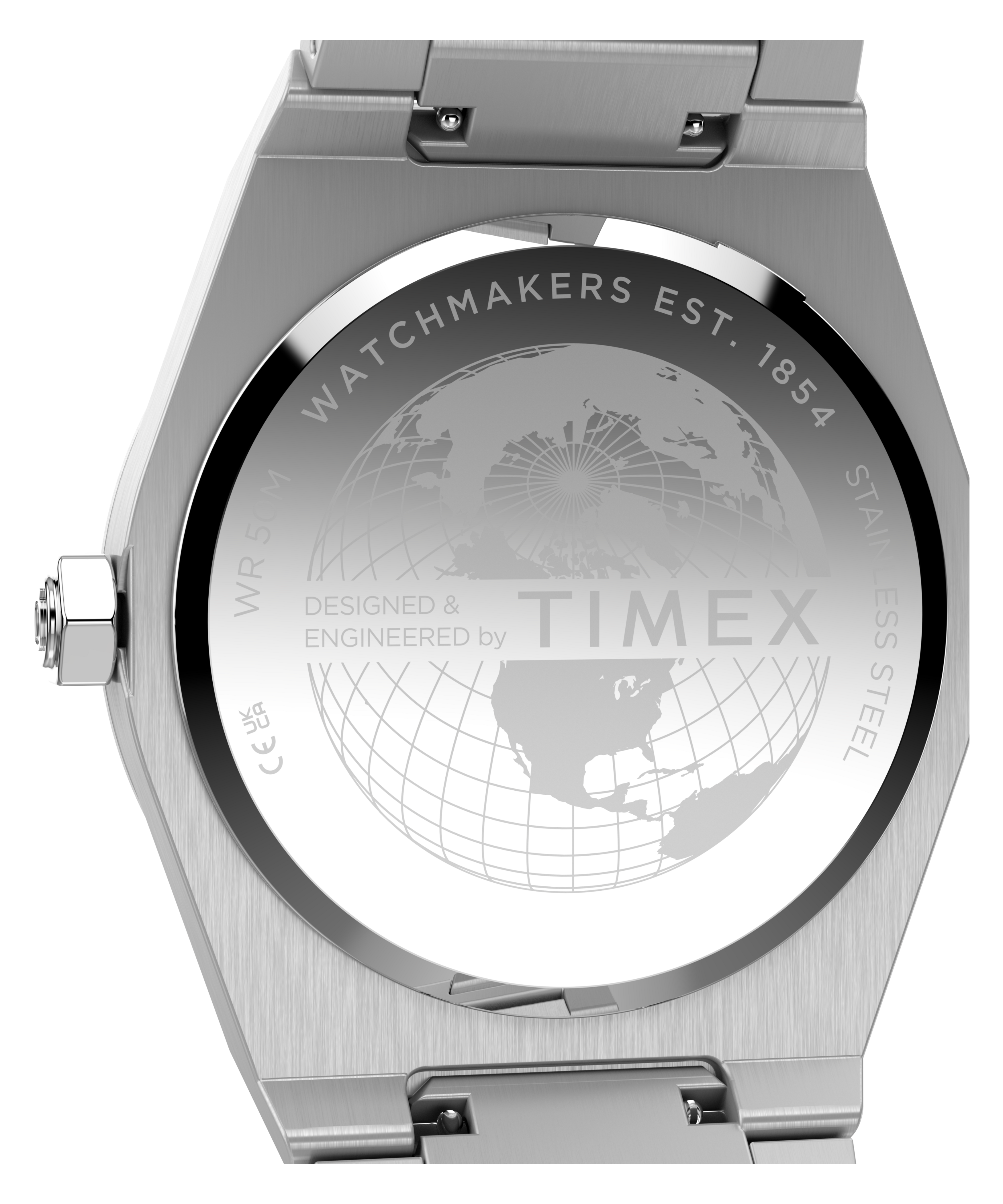 Q Timex Marbella 40.5mm Stainless Steel Bracelet Watch