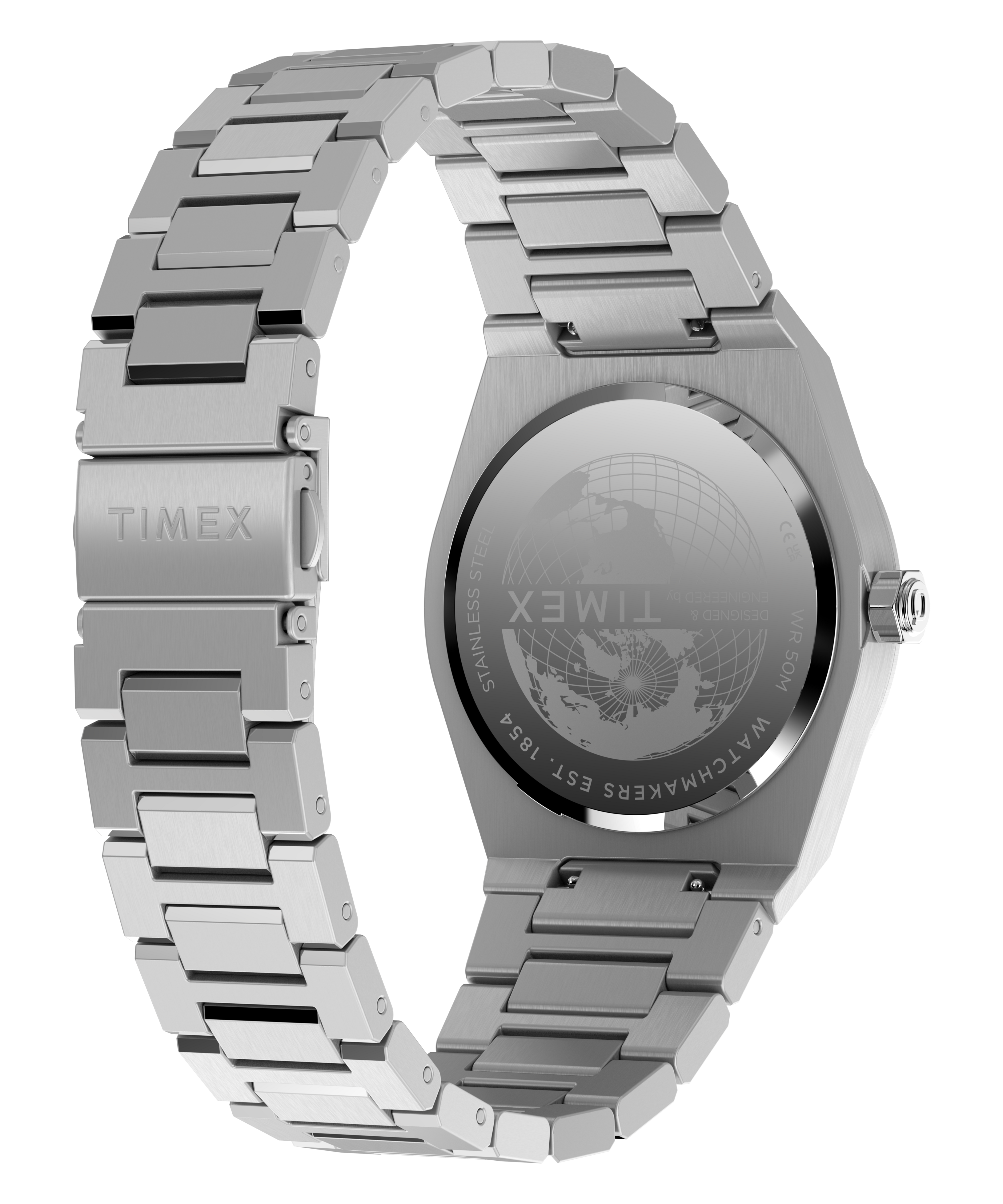 Q Timex Marbella 40.5mm Stainless Steel Bracelet Watch