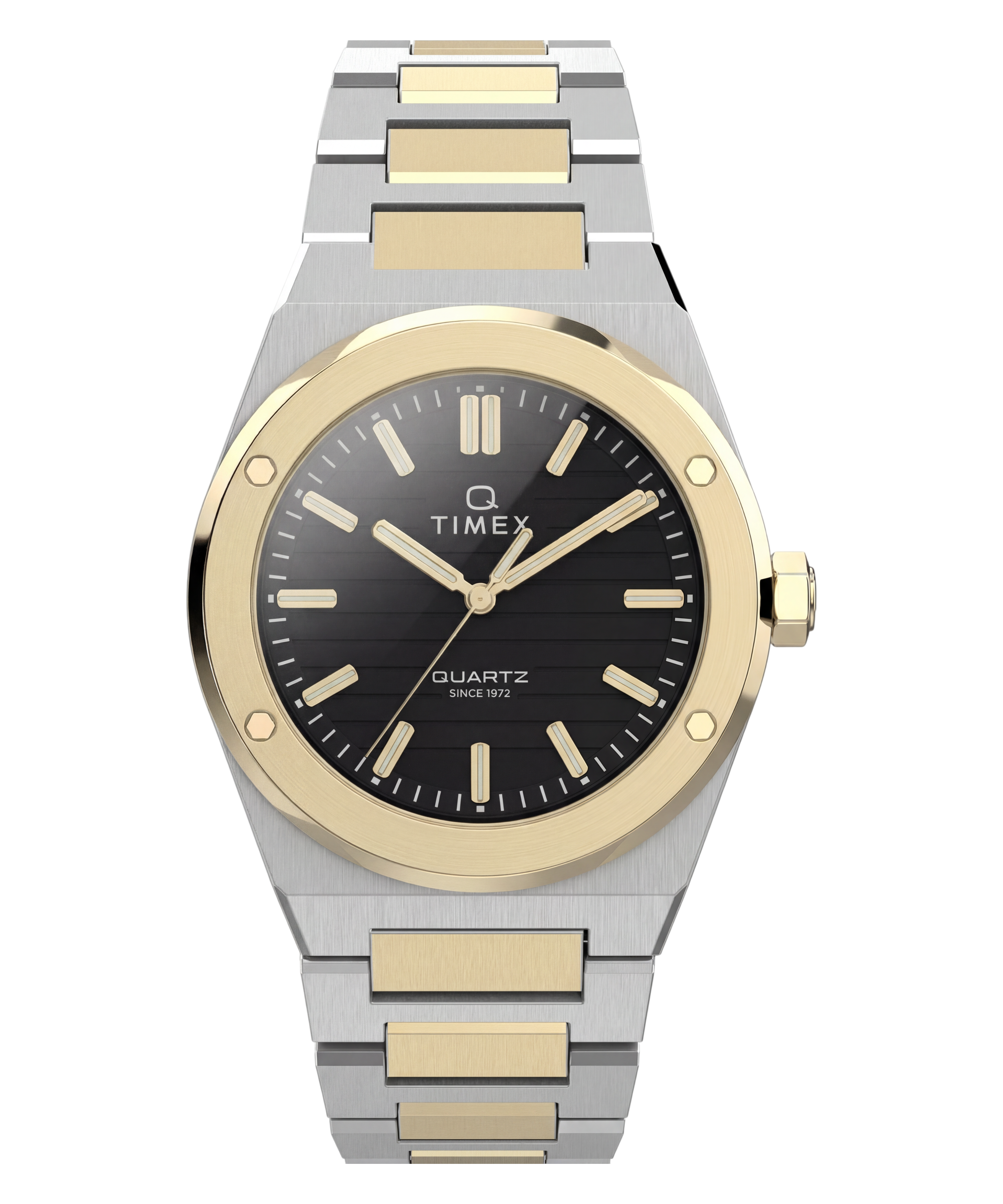 Q Timex Marbella 40.5mm Stainless Steel Bracelet Watch