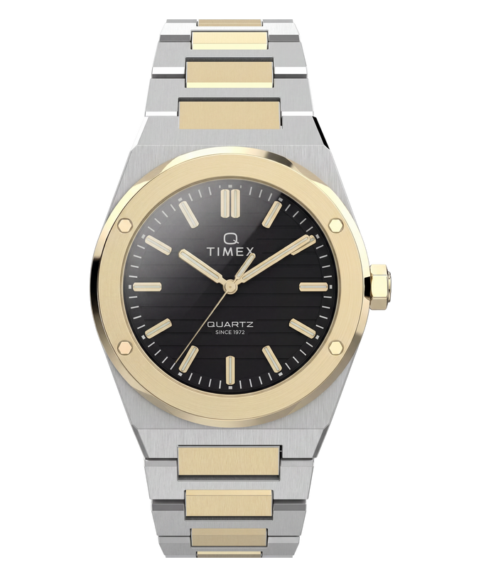 Q Timex Marbella 40.5mm Stainless Steel Bracelet Watch