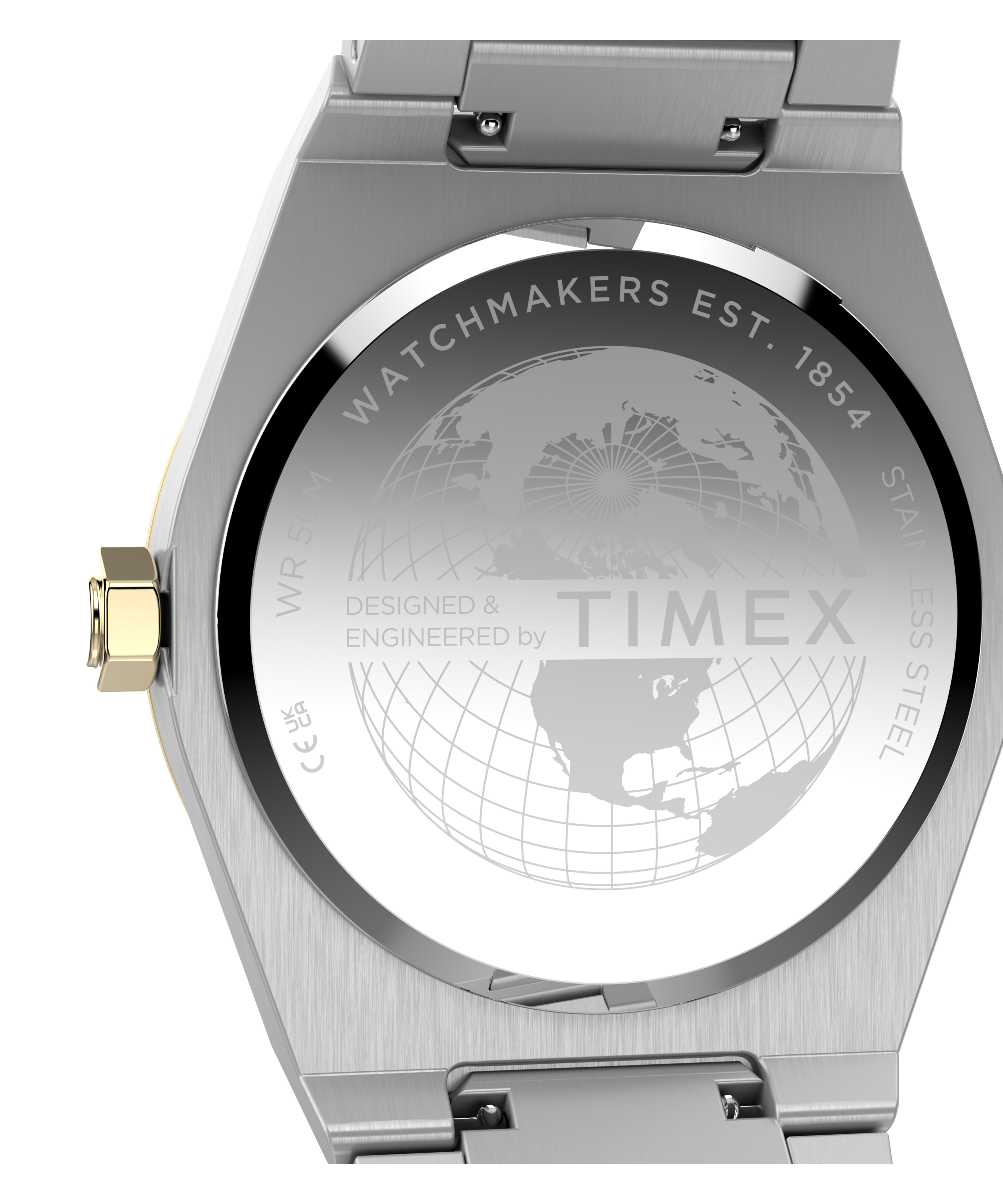 Q Timex Marbella 40.5mm Stainless Steel Bracelet Watch
