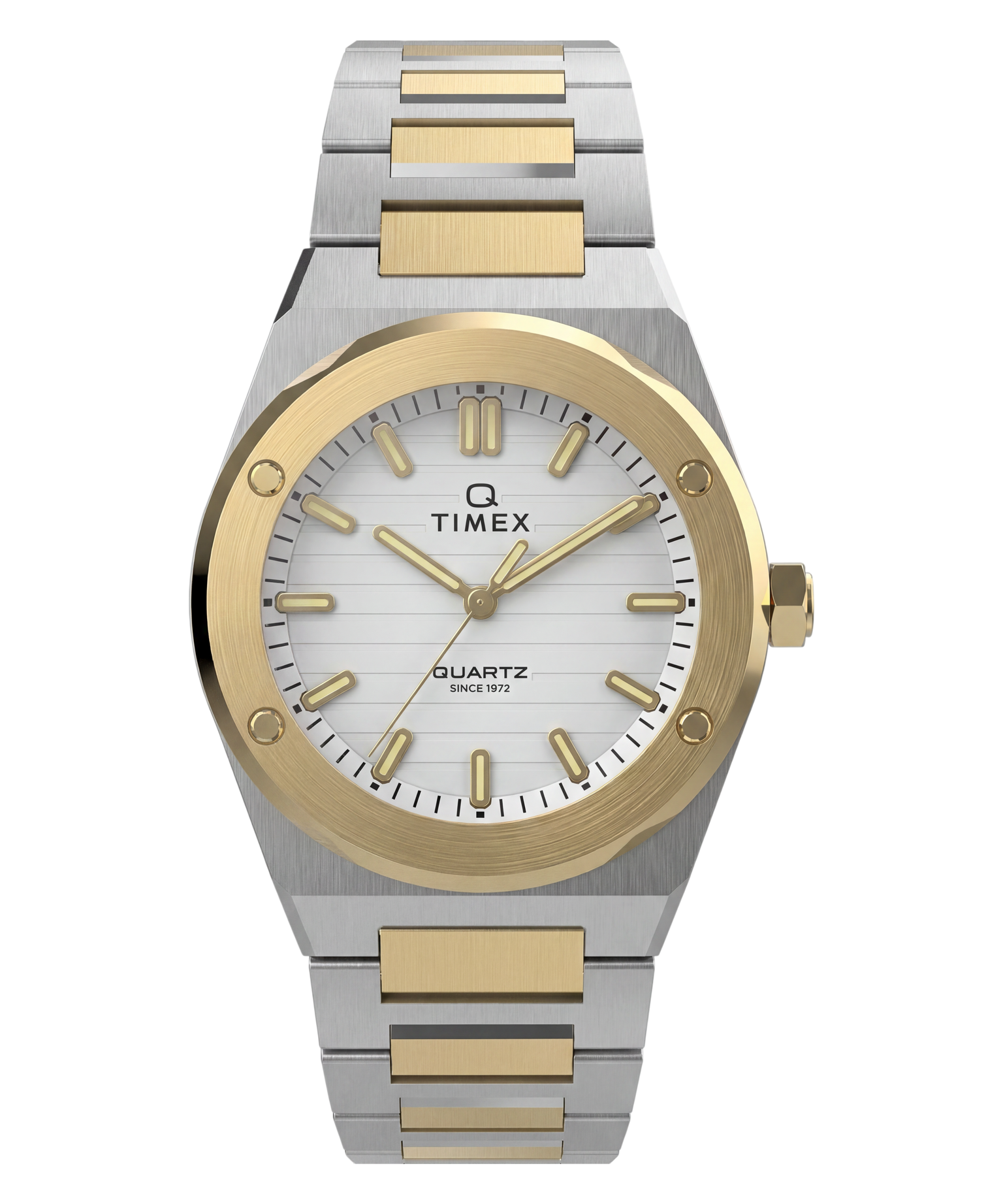 Q Timex Marbella 34mm Stainless Steel Bracelet Watch