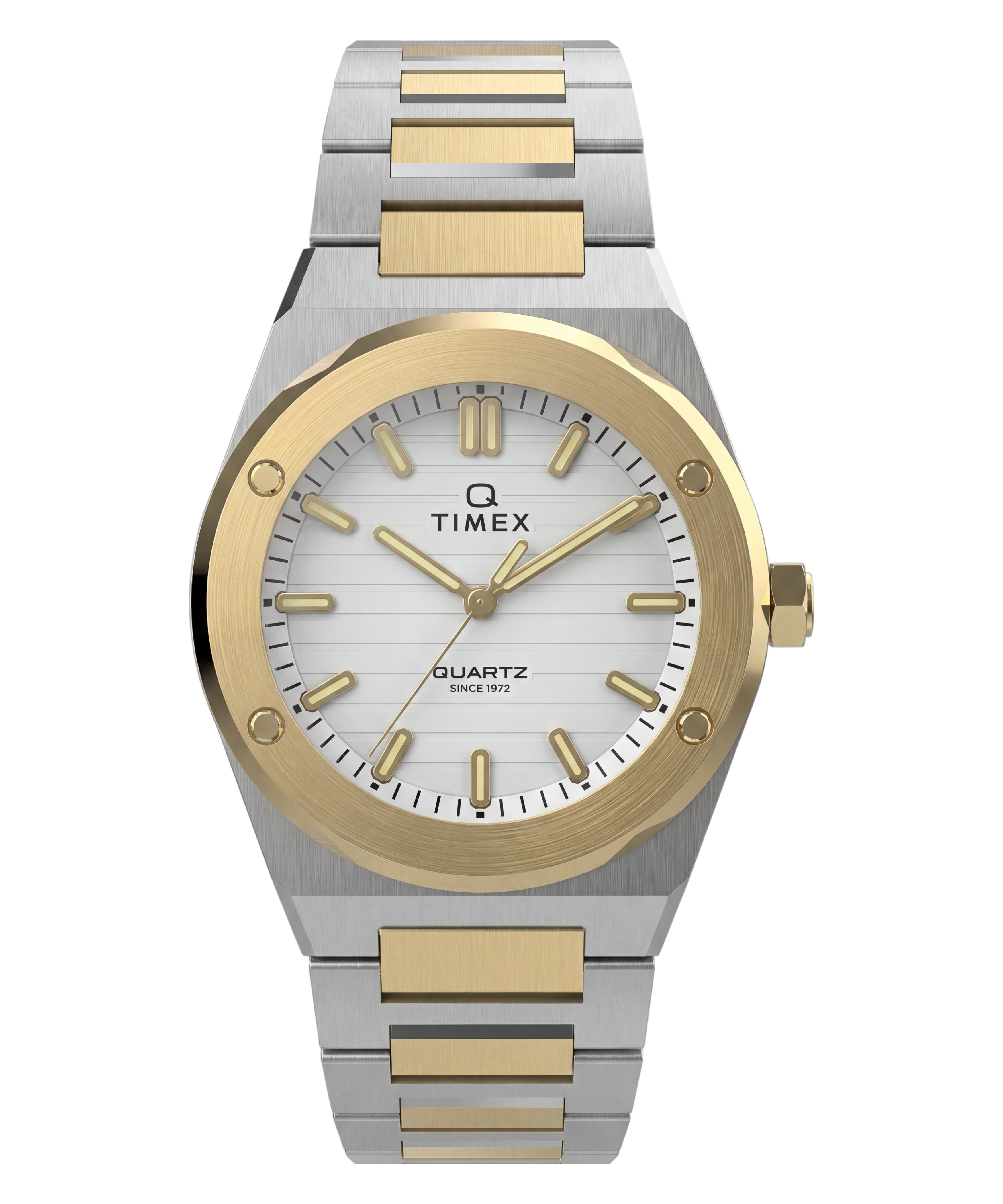 Q Timex Marbella 34mm Stainless Steel Bracelet Watch