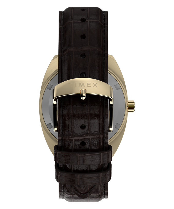 Timex® 1976 Rotary Phone Dial Reissue 37mm Leather Strap Watch