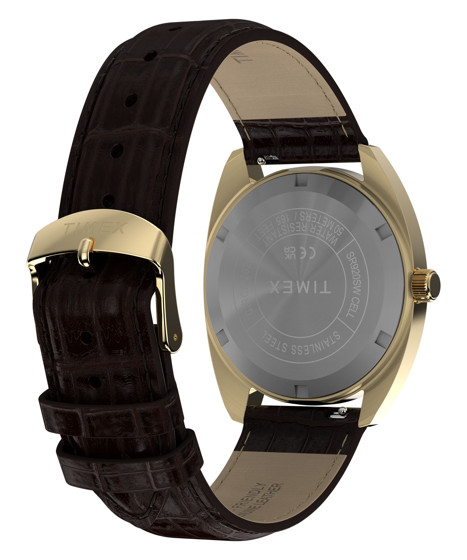Timex® 1976 Rotary Phone Dial Reissue 37mm Leather Strap Watch