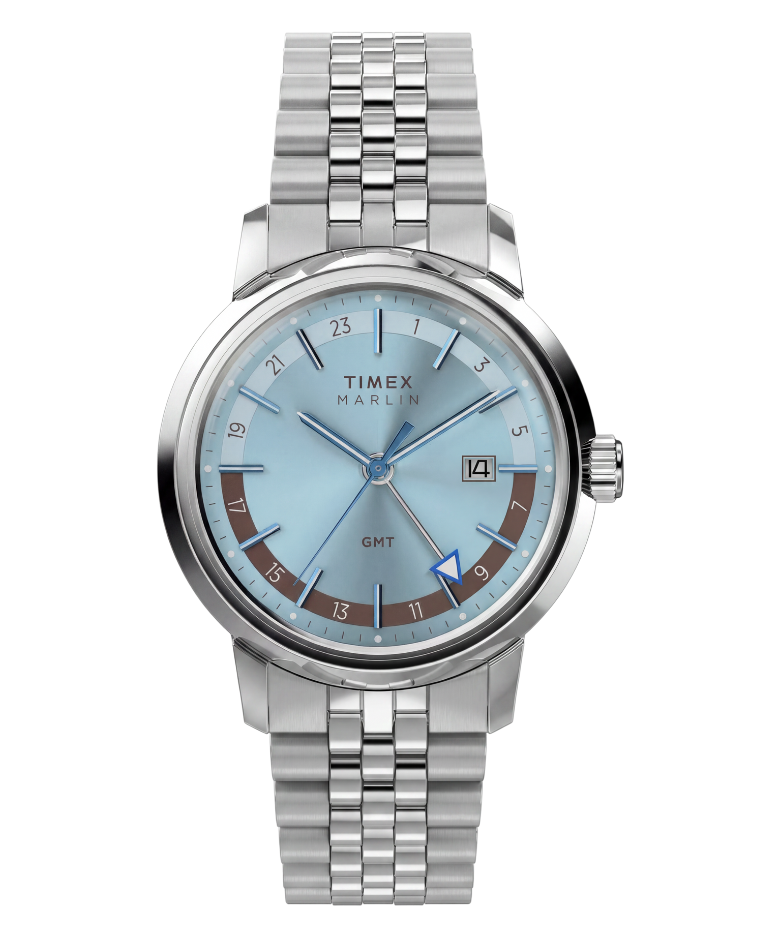 Marlin® GMT 40mm Stainless Steel Bracelet Watch