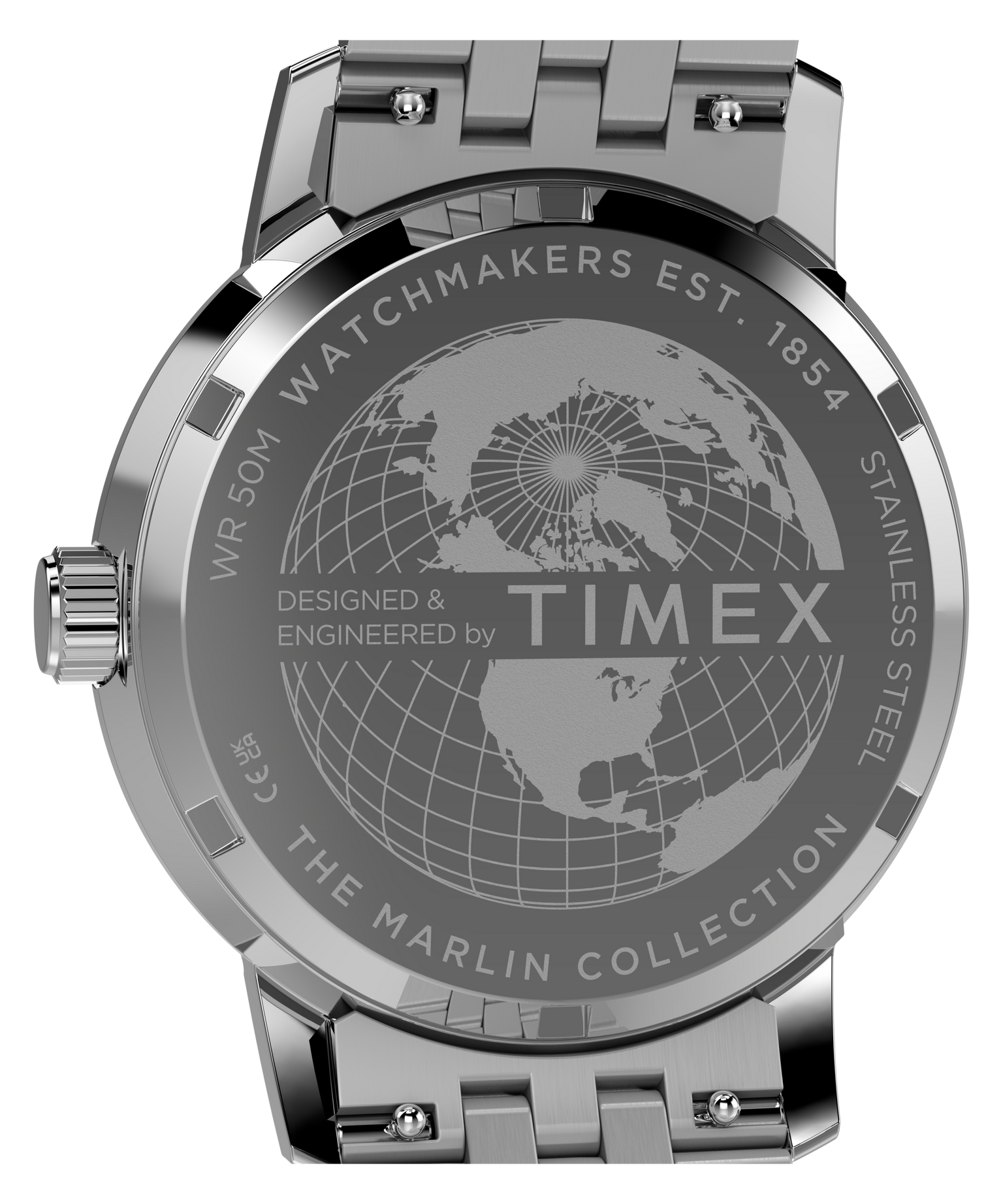 Marlin® GMT 40mm Stainless Steel Bracelet Watch