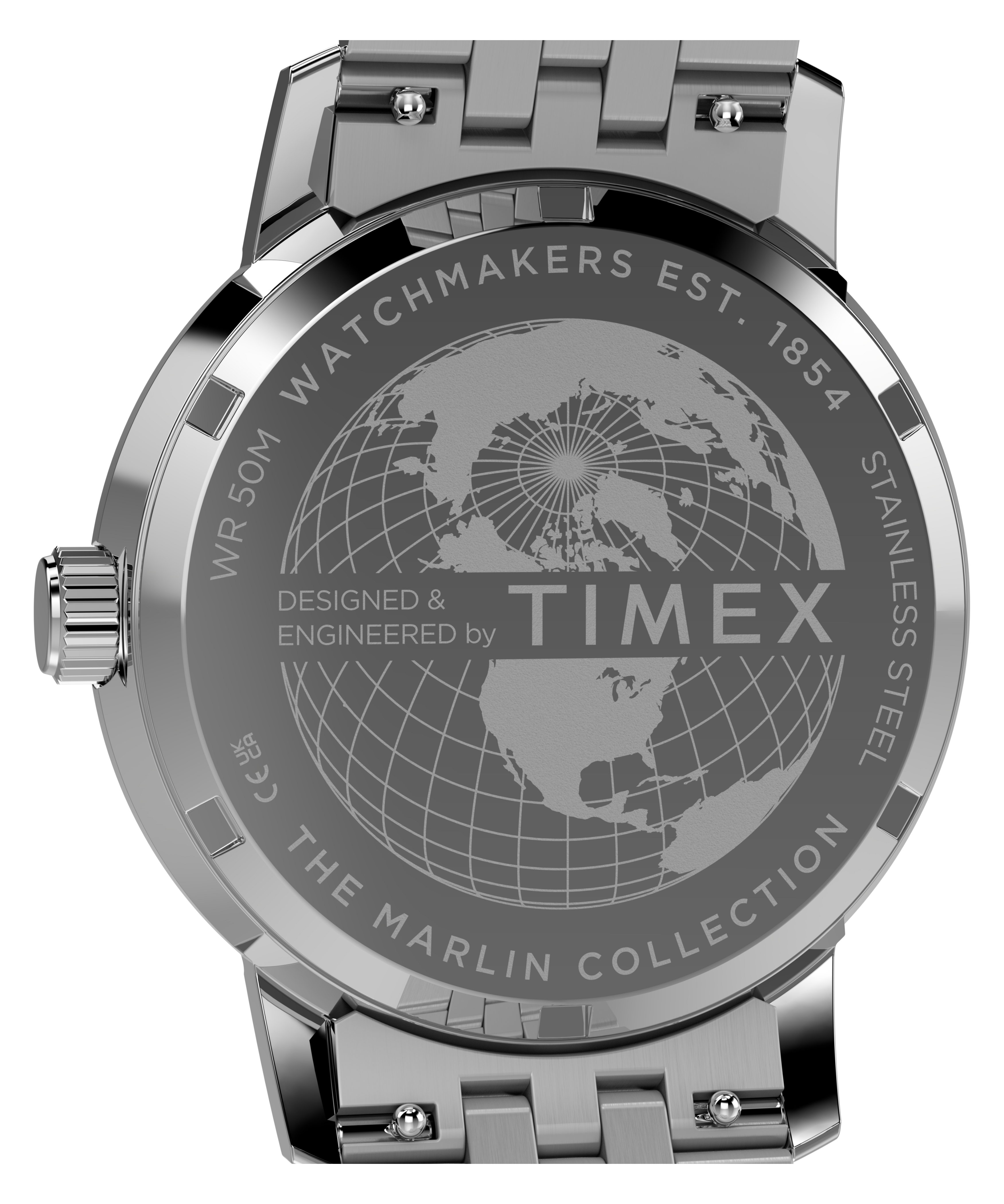 Marlin® GMT 40mm Stainless Steel Bracelet Watch