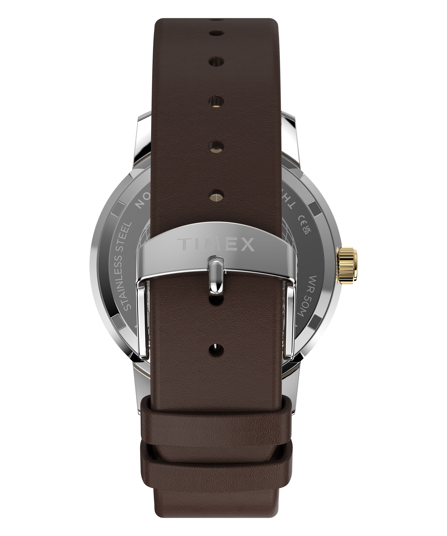 Marlin® GMT 40mm Leather Strap Watch