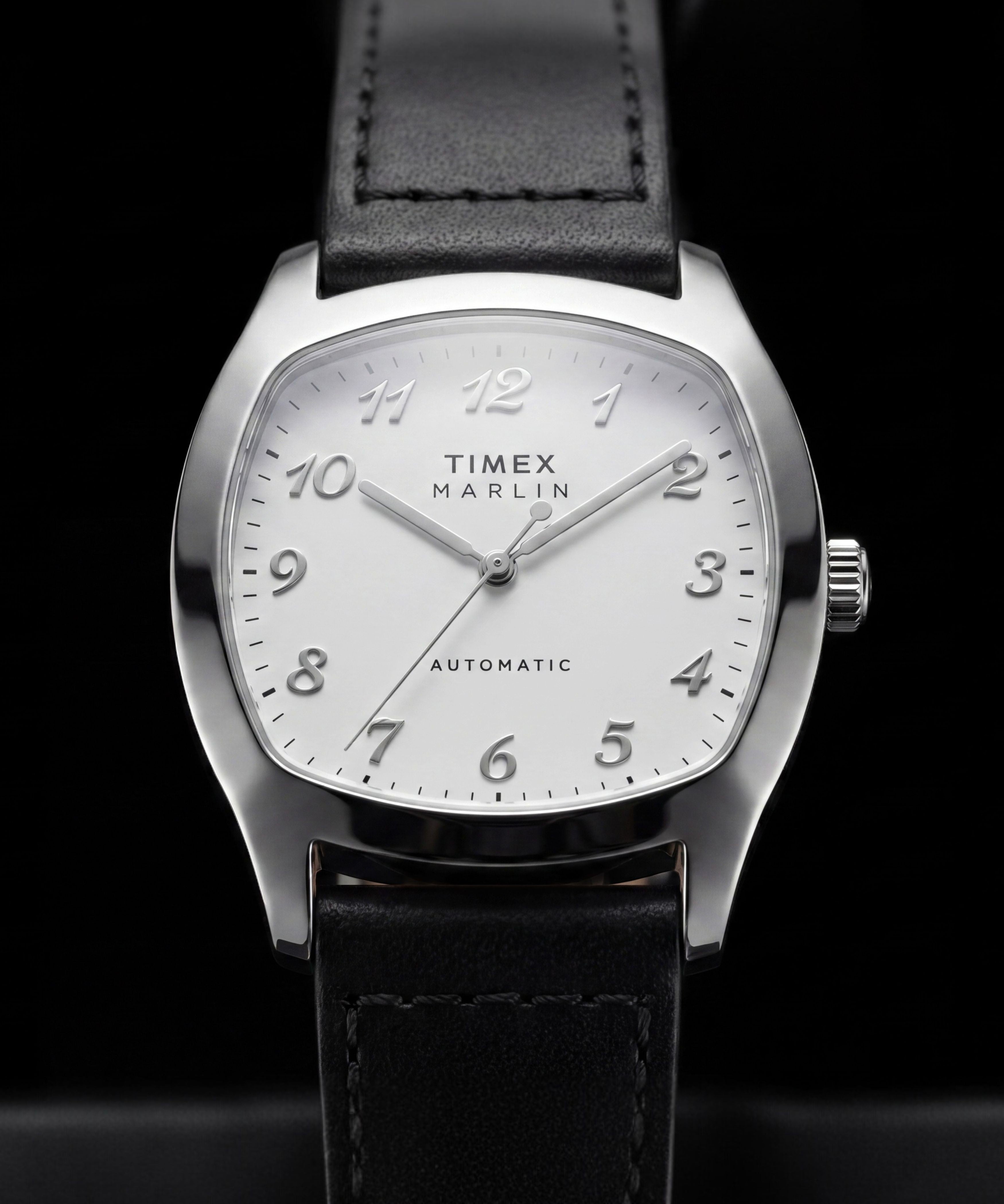 Marlin® Chatham Automatic 36mm Leather Strap Watch