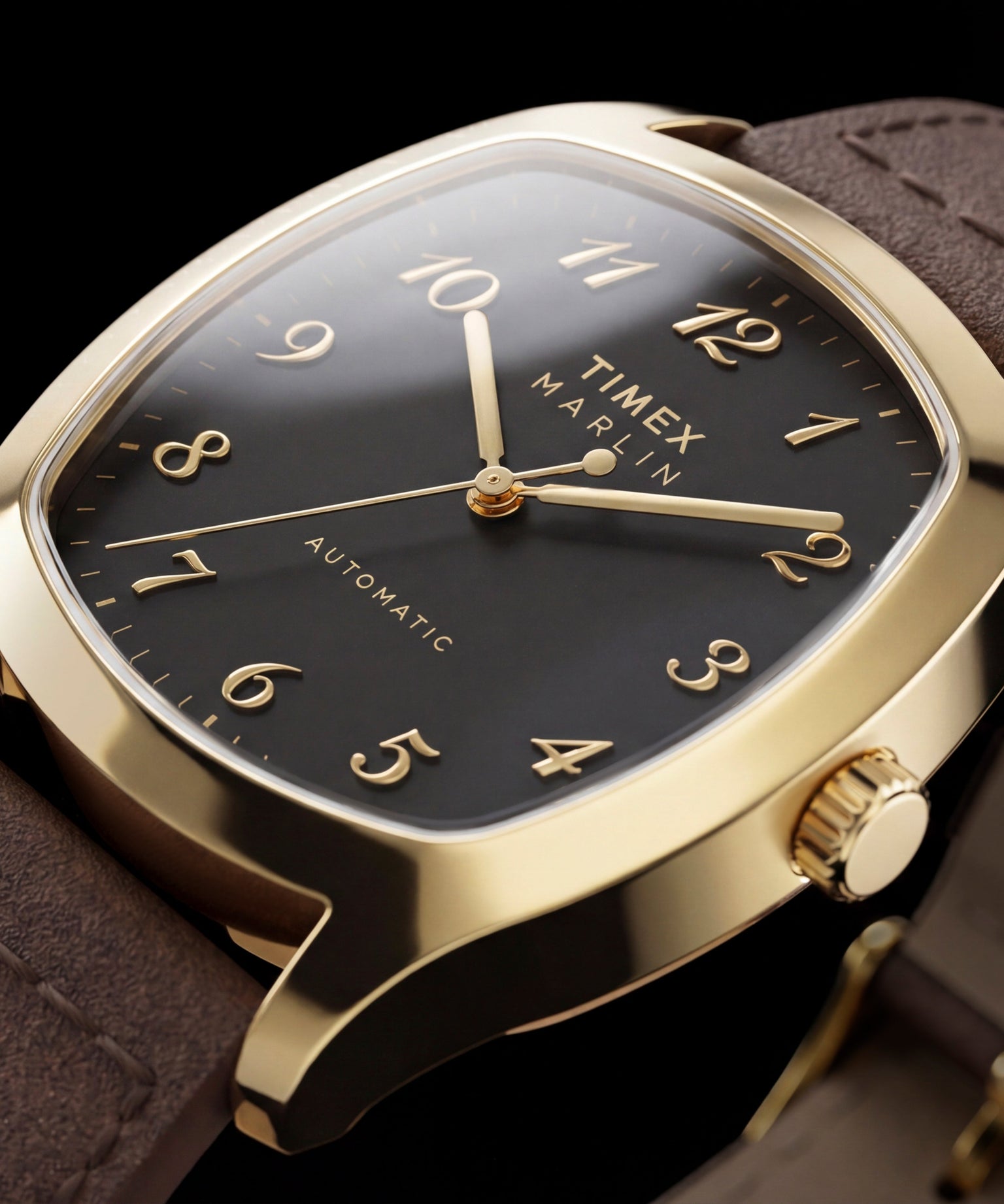 Marlin® Chatham Automatic 36mm Leather Strap Watch
