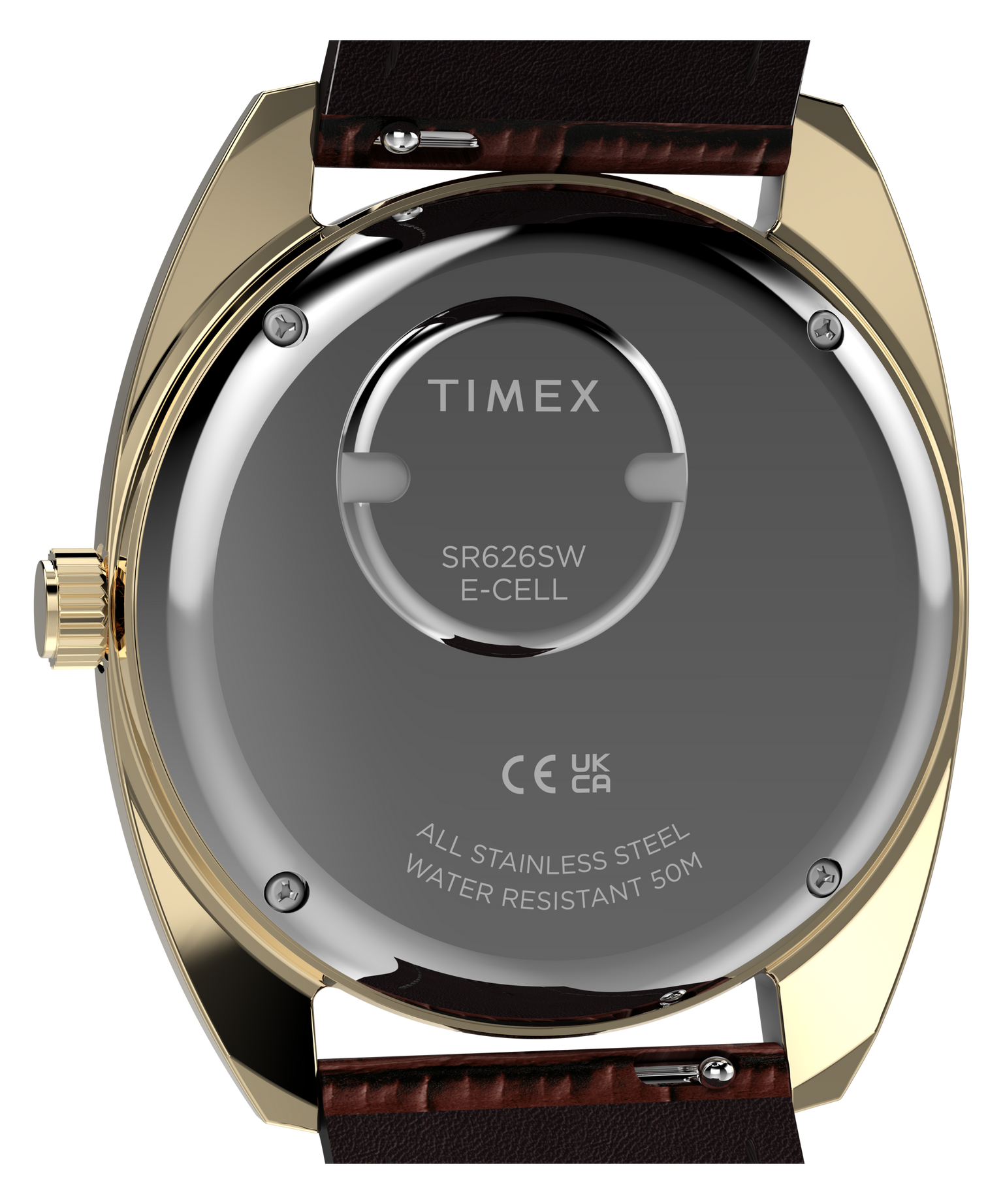 Timex 1976 Day Date Fume Reissue Inspired 37mm Leather Strap Watch