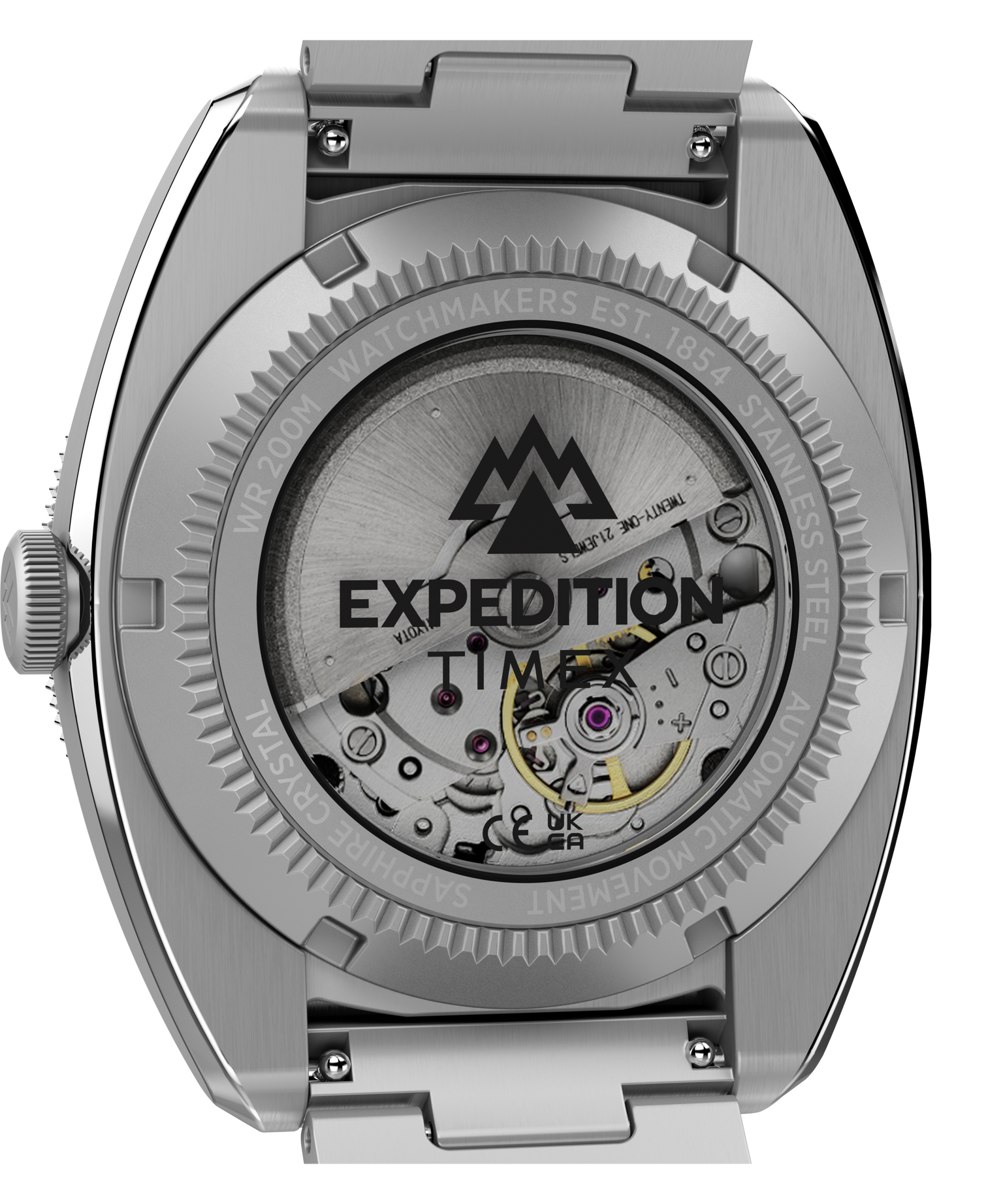 Expedition® Pioneer Automatic 41mm Stainless Steel Bracelet Watch
