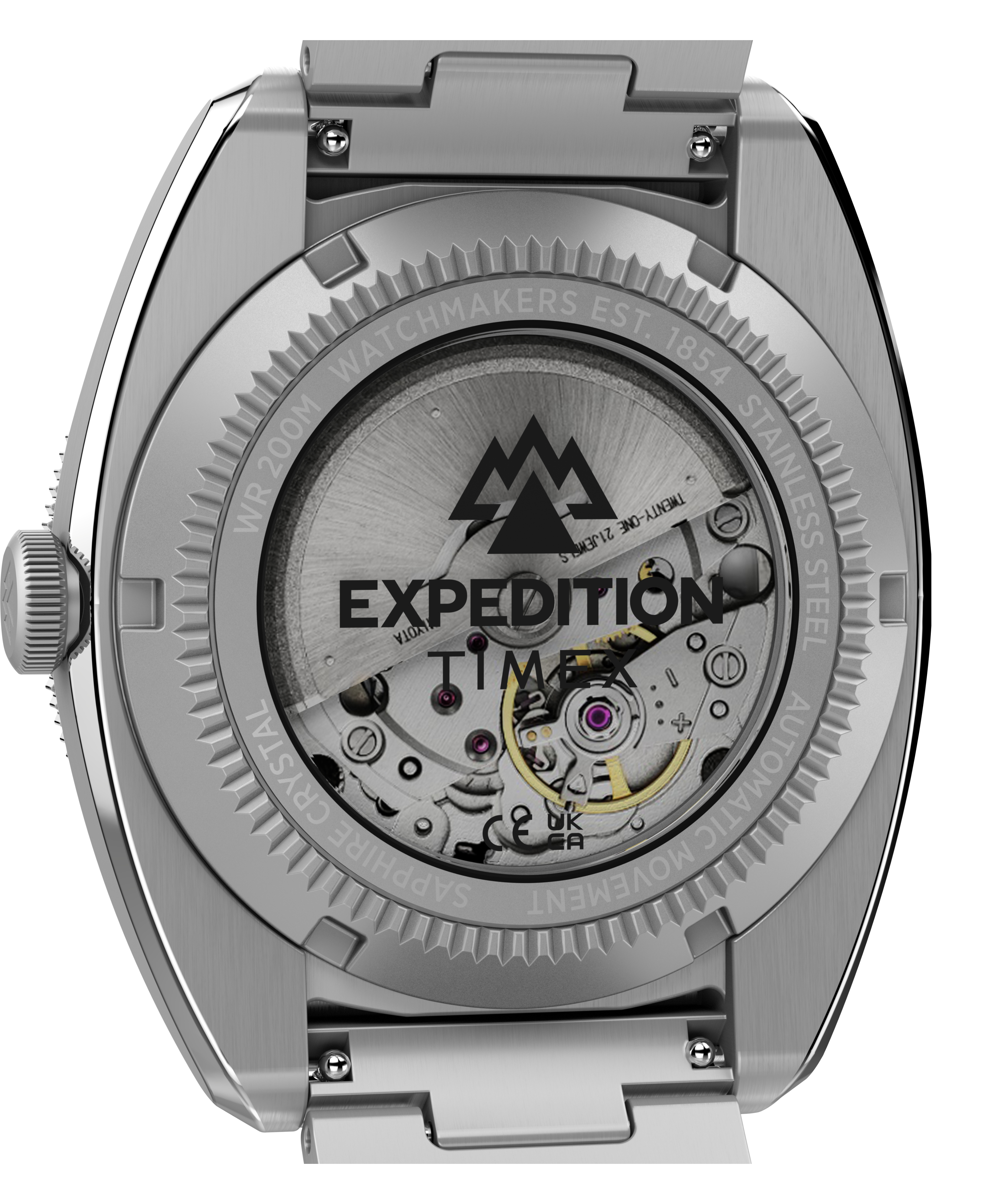 Expedition® Pioneer Automatic 41mm Stainless Steel Bracelet Watch