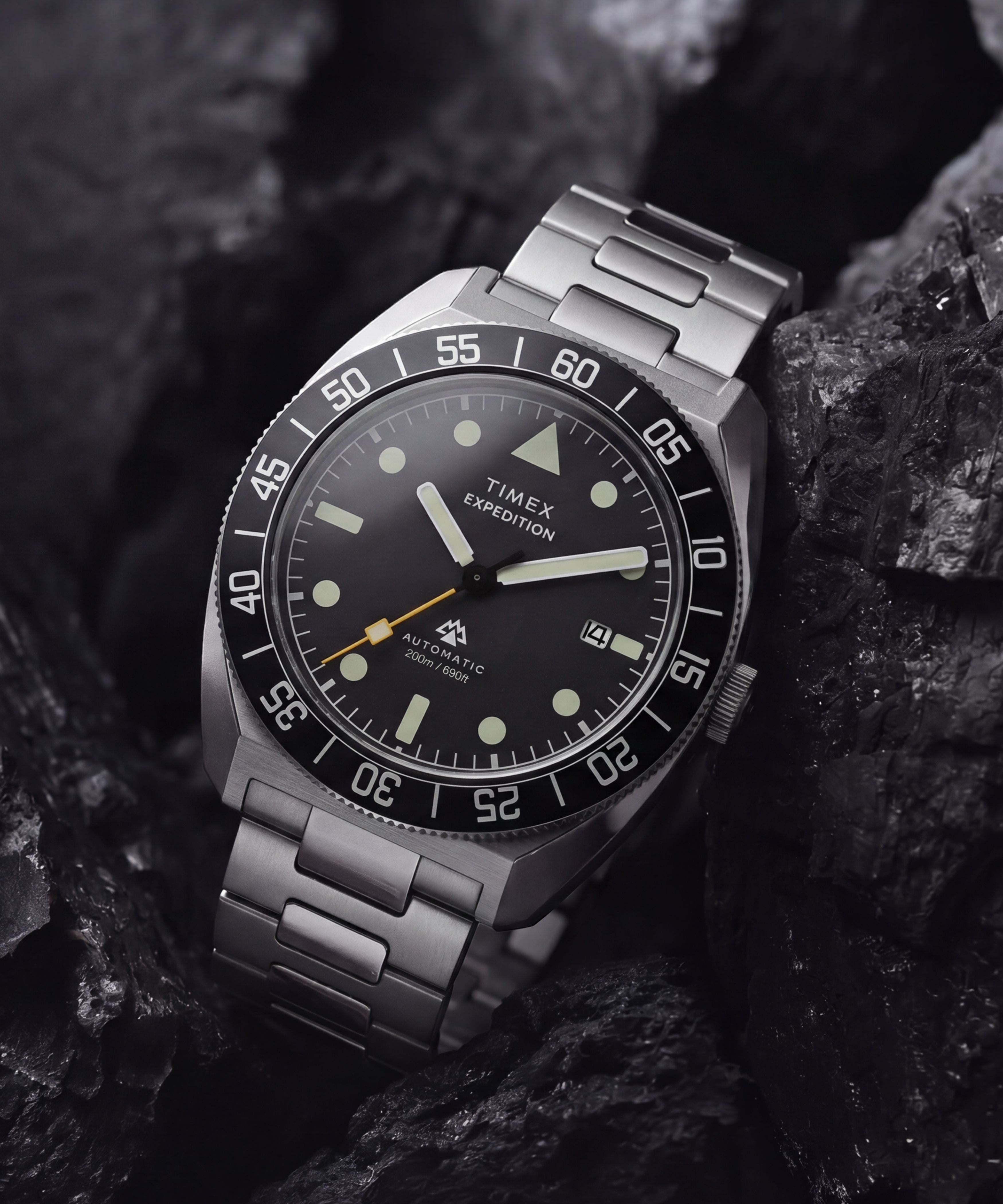 Expedition® Pioneer Automatic 41mm Stainless Steel Bracelet Watch