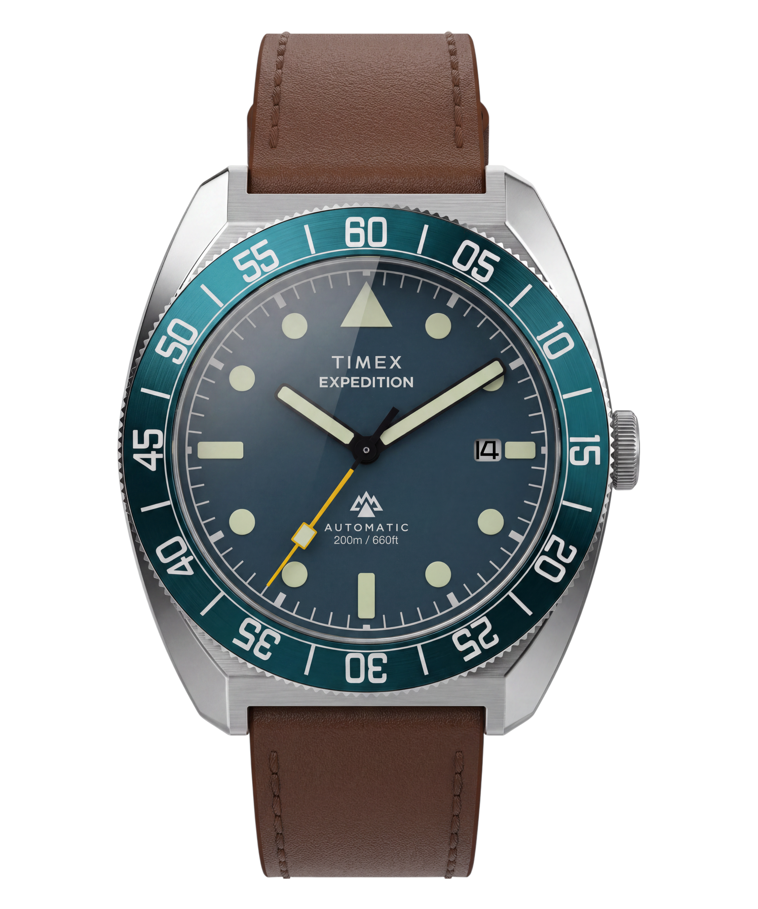 Expedition® Pioneer Automatic 41mm Leather Strap Watch