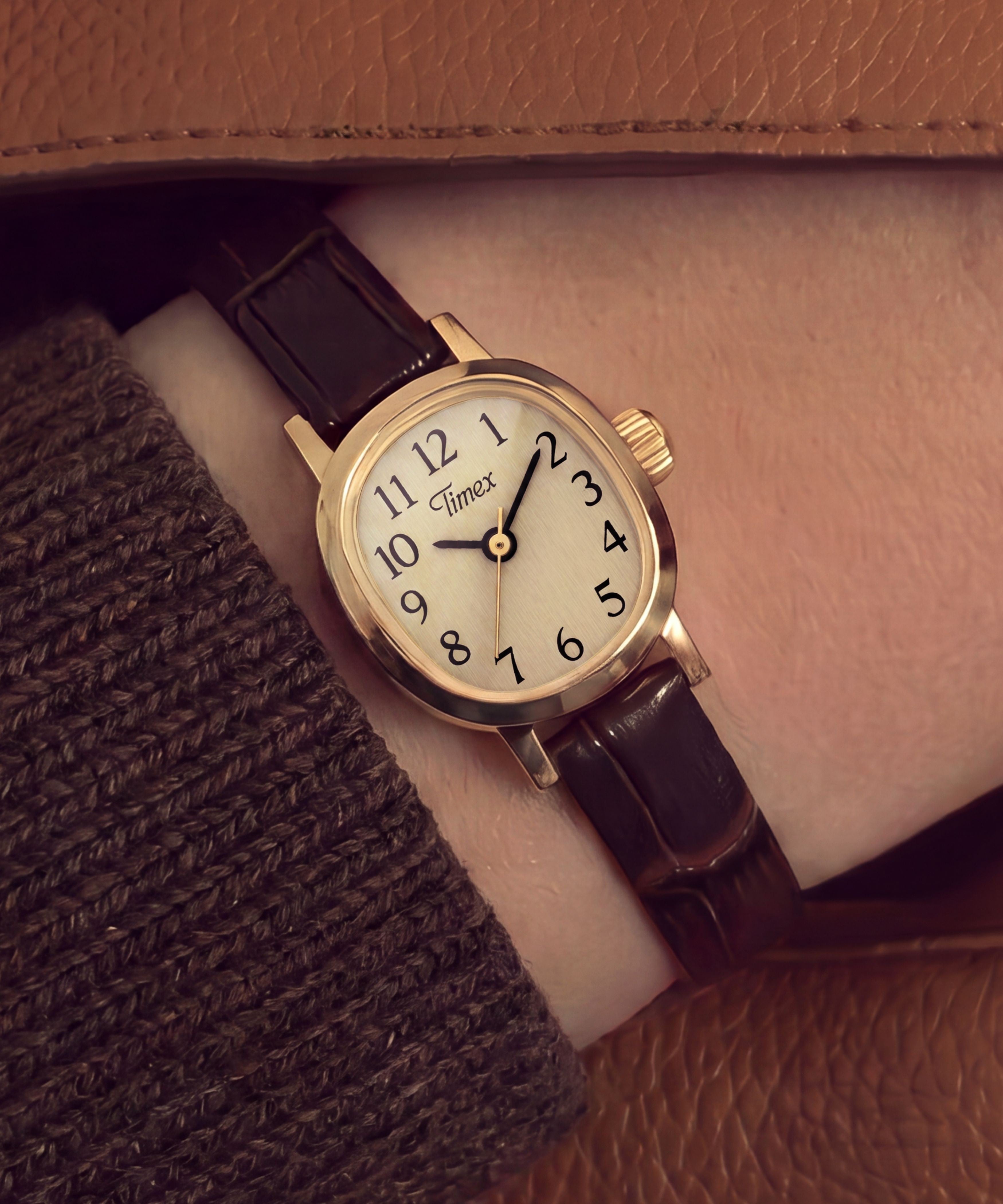 Cavatina® Mini 17mm Leather Strap Watch