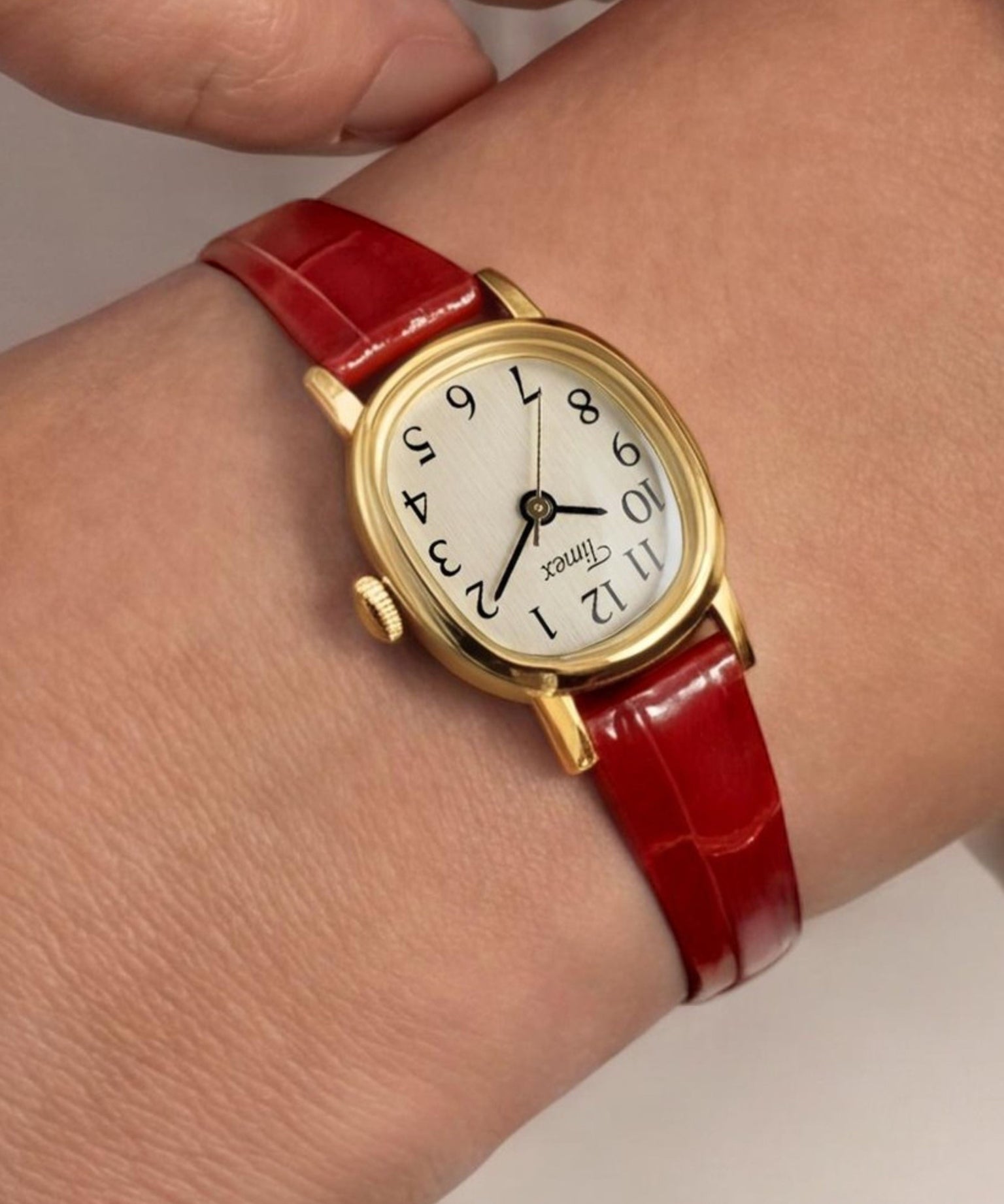 Cavatina® Mini 17mm Leather Strap Watch