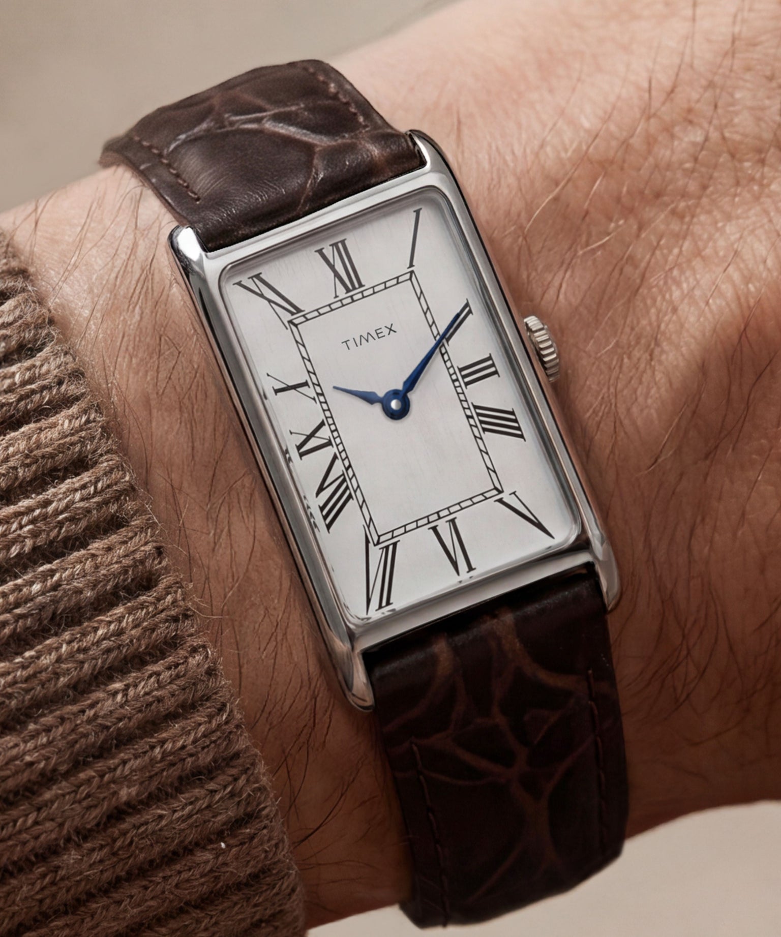 Timex 1976 Lexington Reissue Inspired 21mm Leather Strap Watch