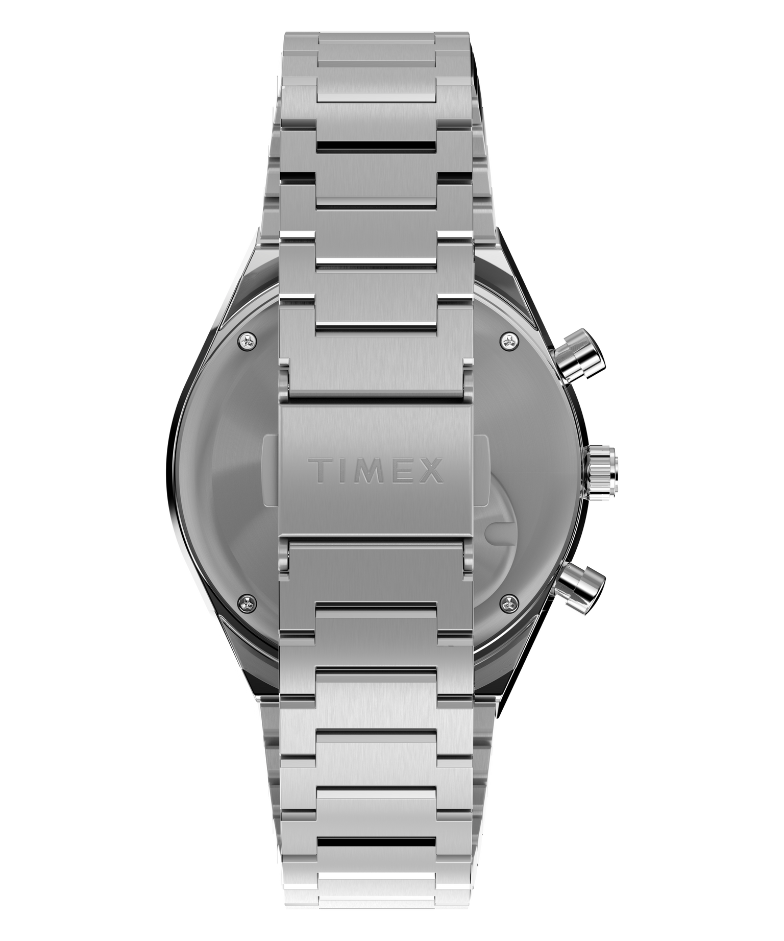 Q Timex Chronograph 40mm Stainless Steel Bracelet Watch