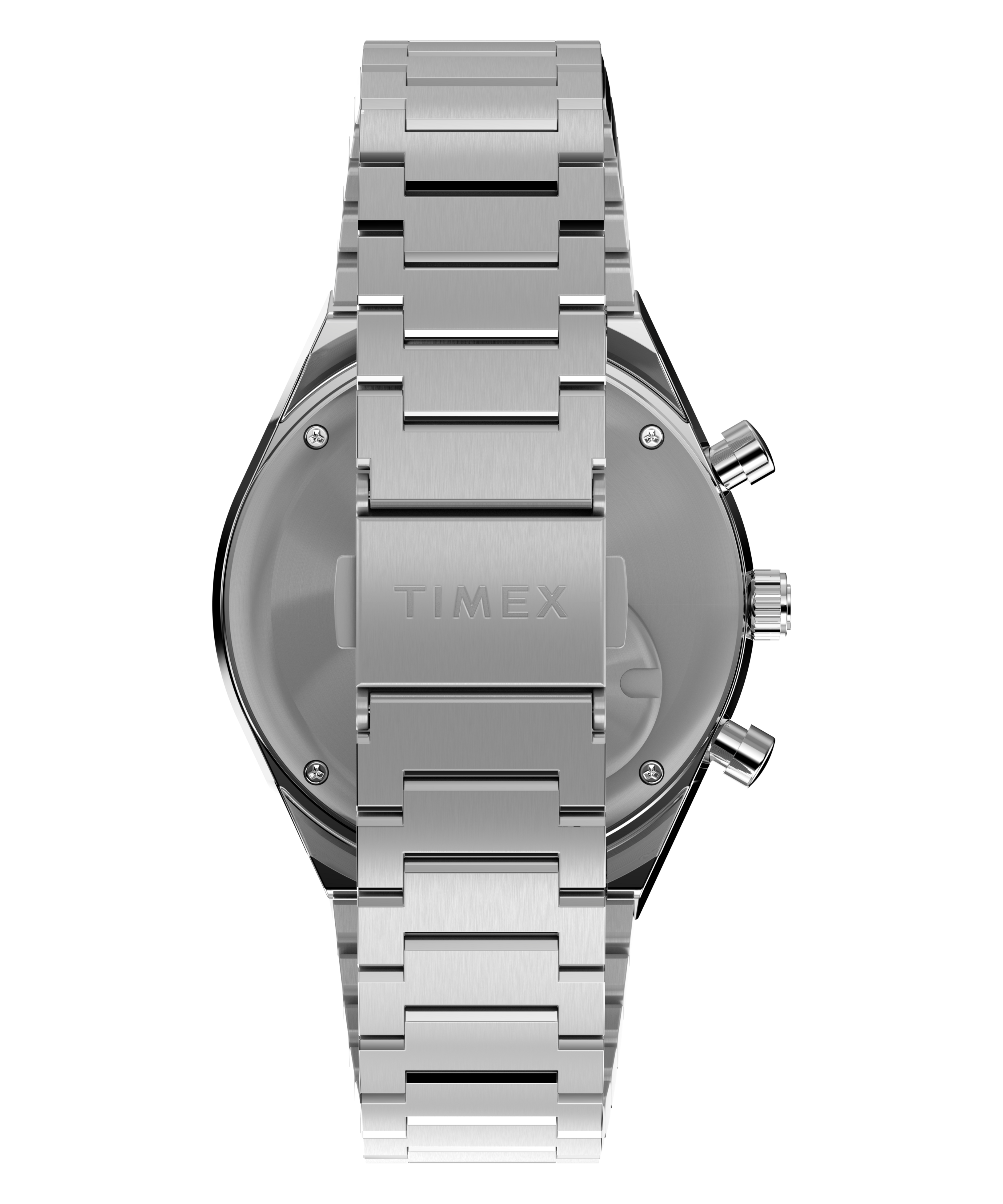 Q Timex Chronograph 40mm Stainless Steel Bracelet Watch