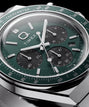 Q Timex Chronograph 40mm Stainless Steel Bracelet Watch