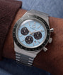 Q Timex Chronograph 40mm Stainless Steel Bracelet Watch