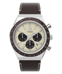 Q Timex Chronograph 40mm Leather Strap Watch