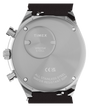 Q Timex Chronograph 40mm Leather Strap Watch